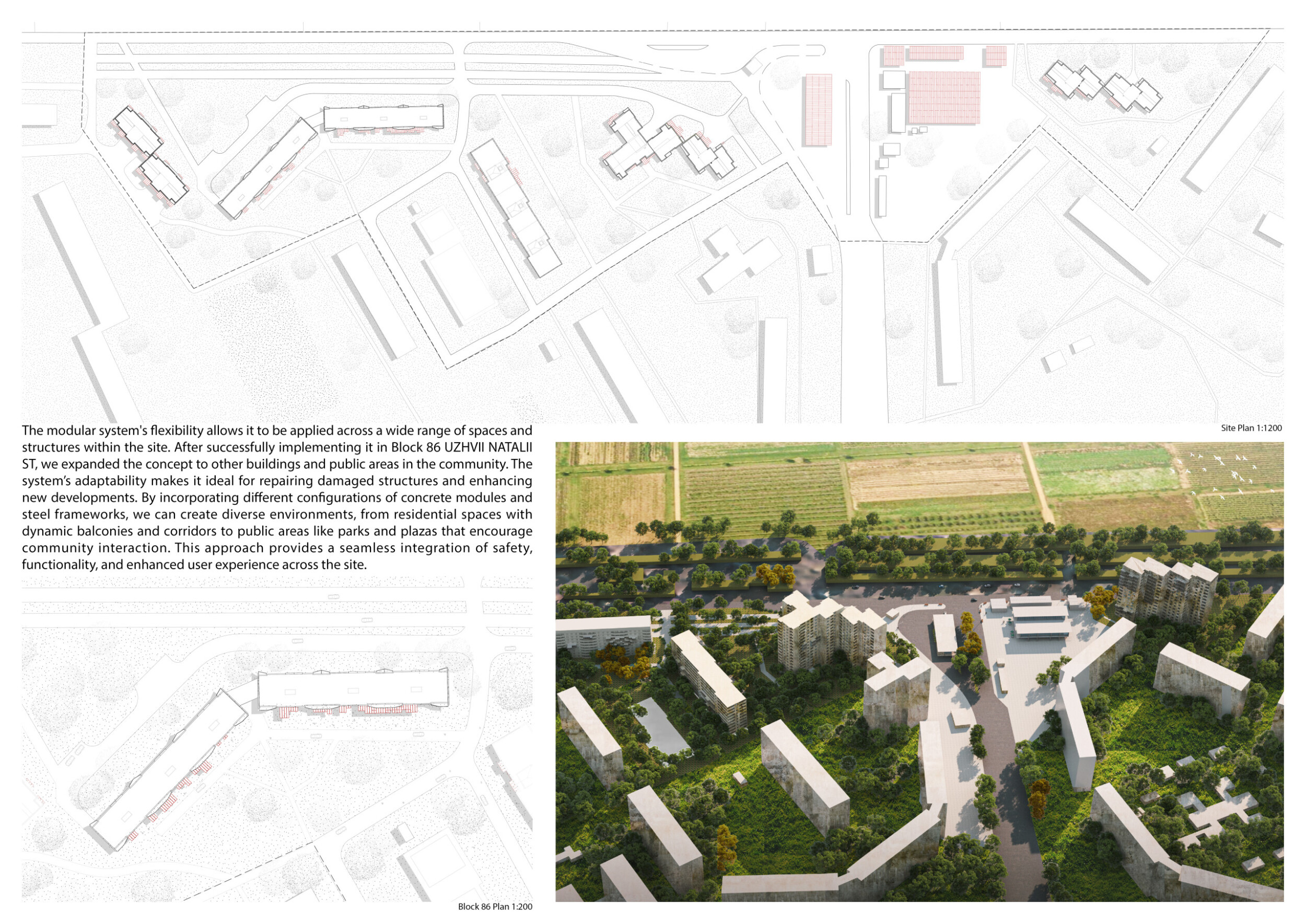 Architecture project // Pre-Cast Concrete Modules and Steel Frames ...