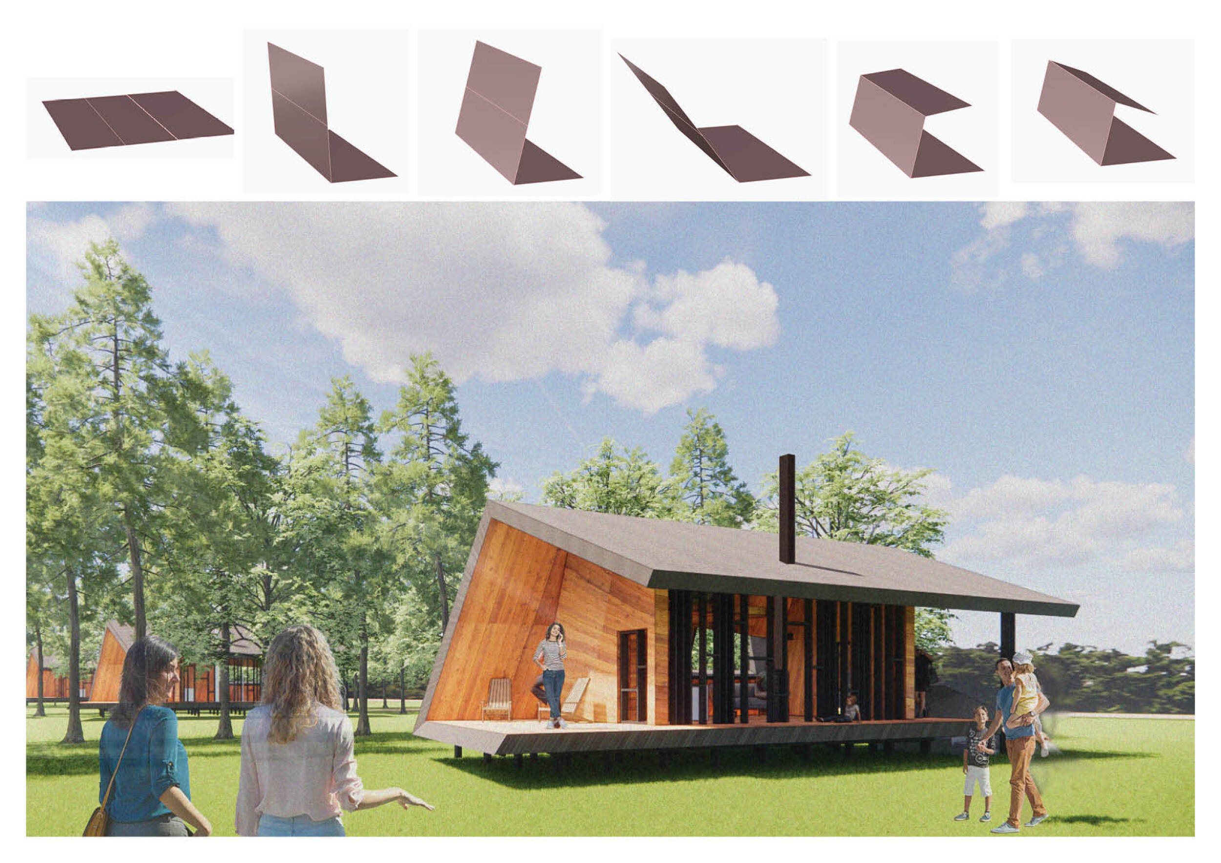 Architecture project // Rhythmic Windows and Folded Planes in a Compact ...