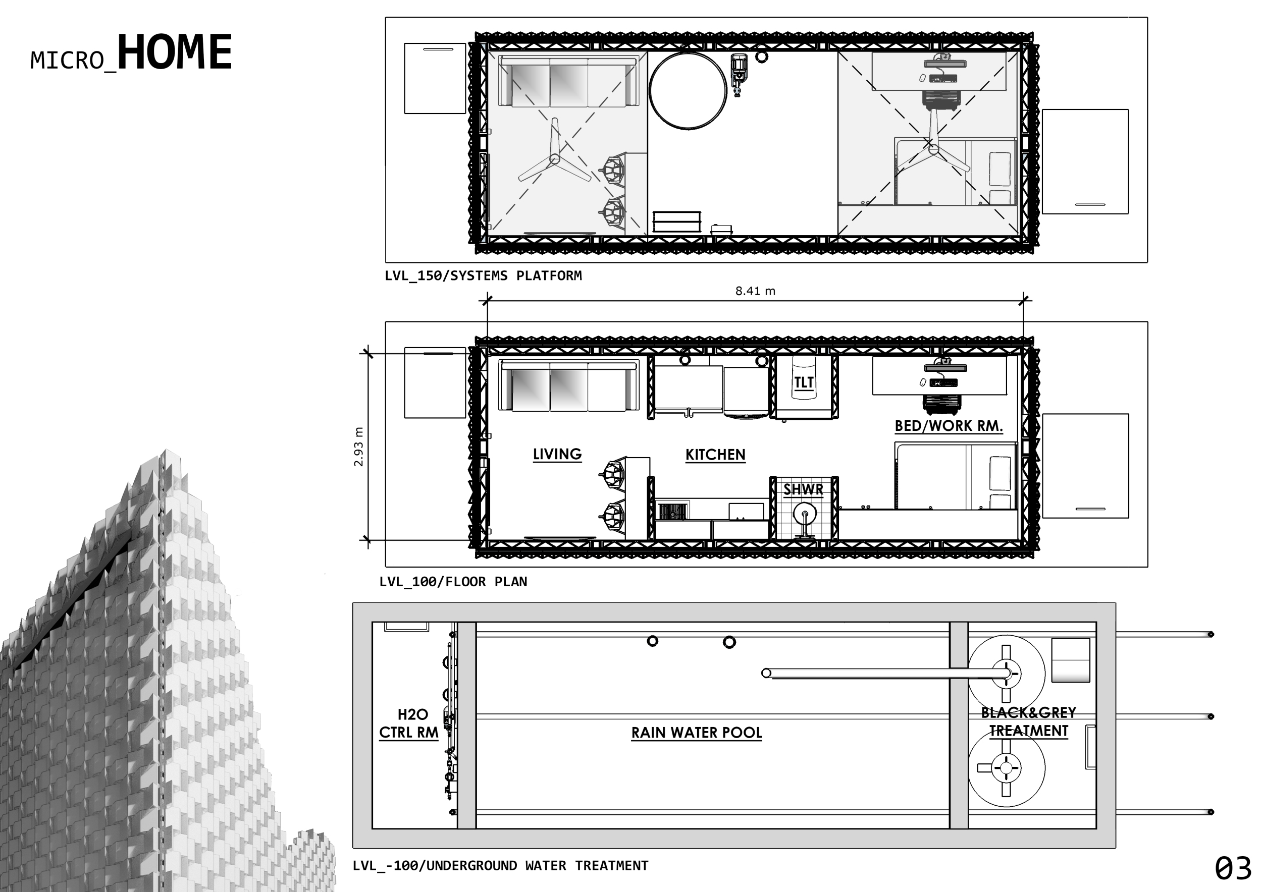 View of Architecture project // Recycled Plastic Walls and Terracotta Units in ...