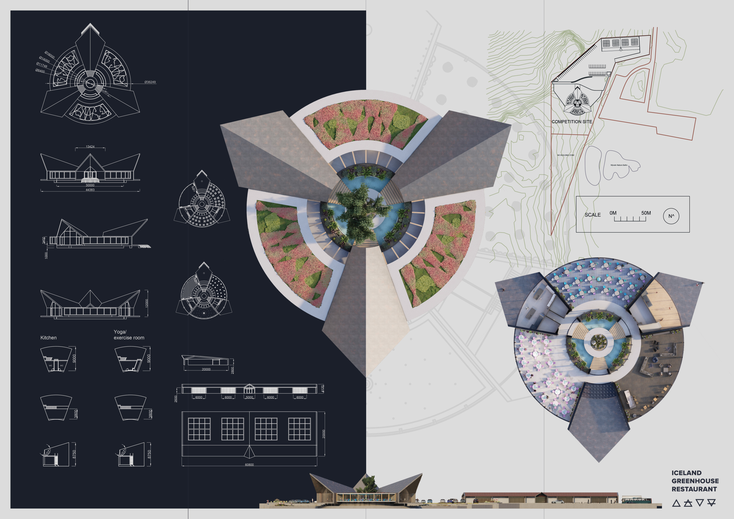 Architecture project // Metal-Clad Triangular Structure Embracing ...