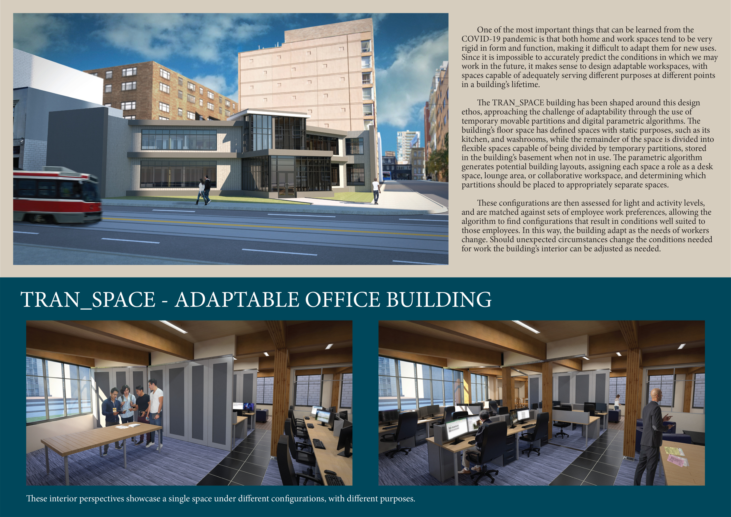 Workspace Constructtion Architecture project // Dynamic Workspaces with Movable Partitions and ...