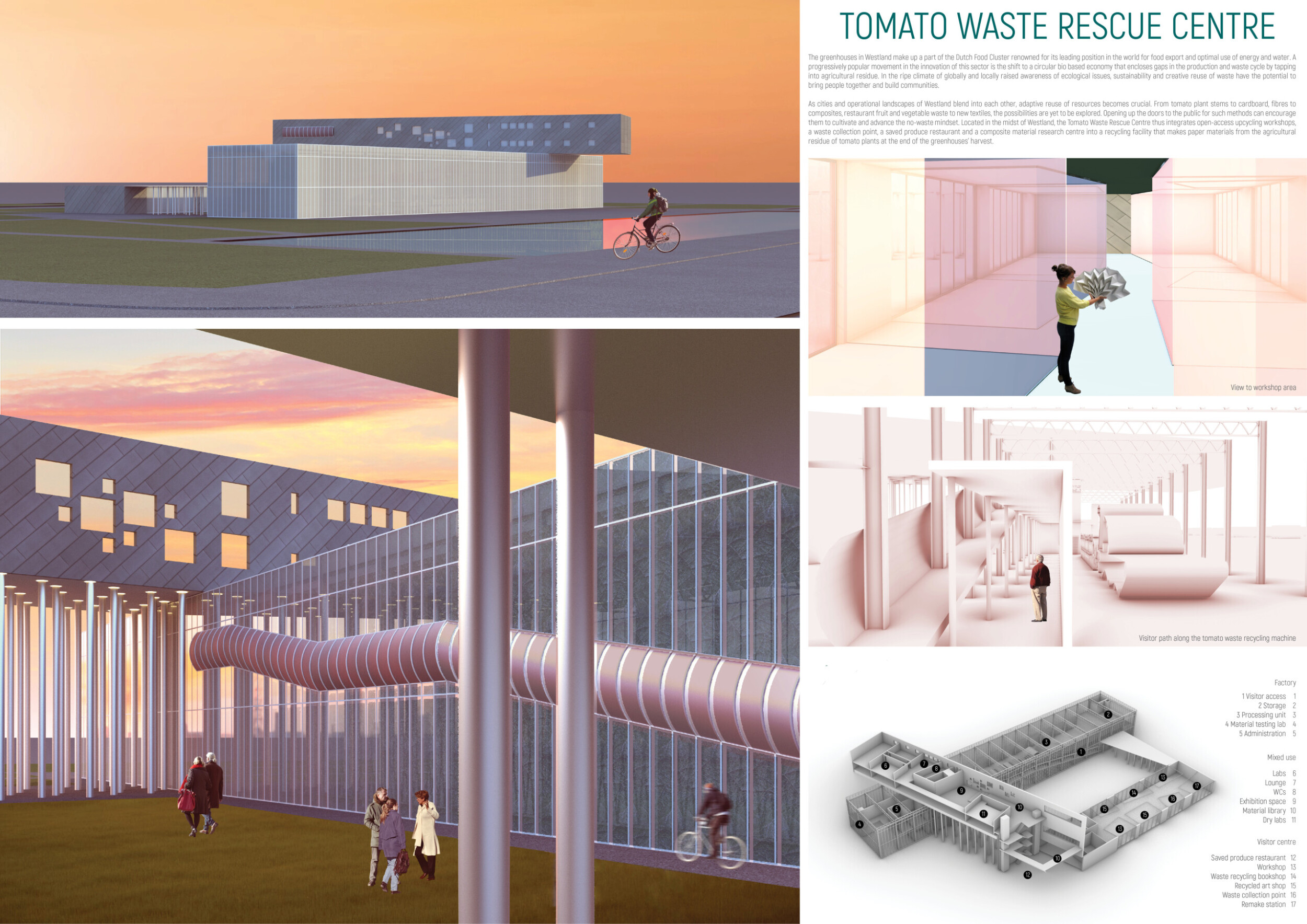 Architecture project // Transparent Glass Facade and Recycled Materials ...