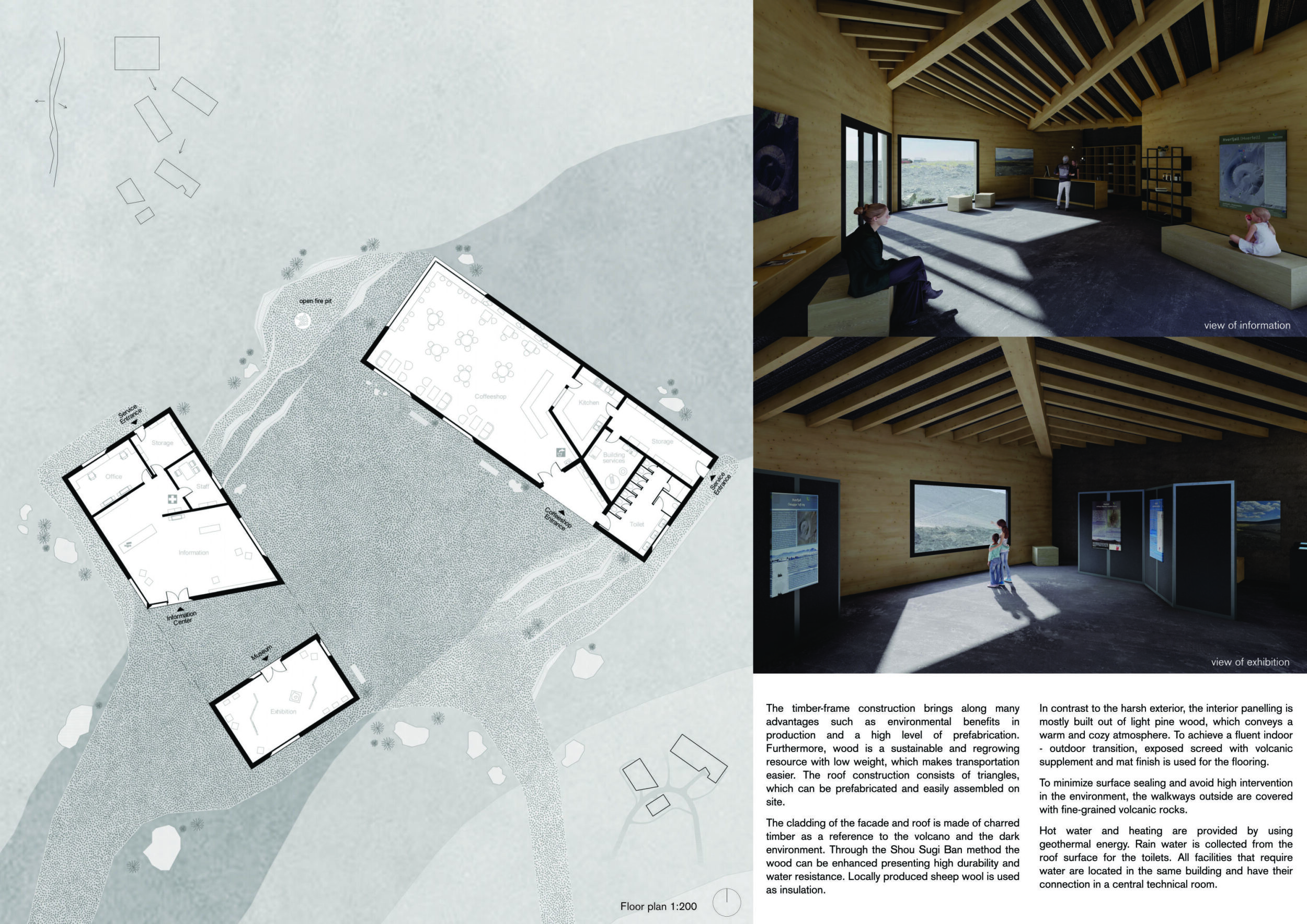 Architecture project // Charred Timber Cladding and Landscape Framing ...