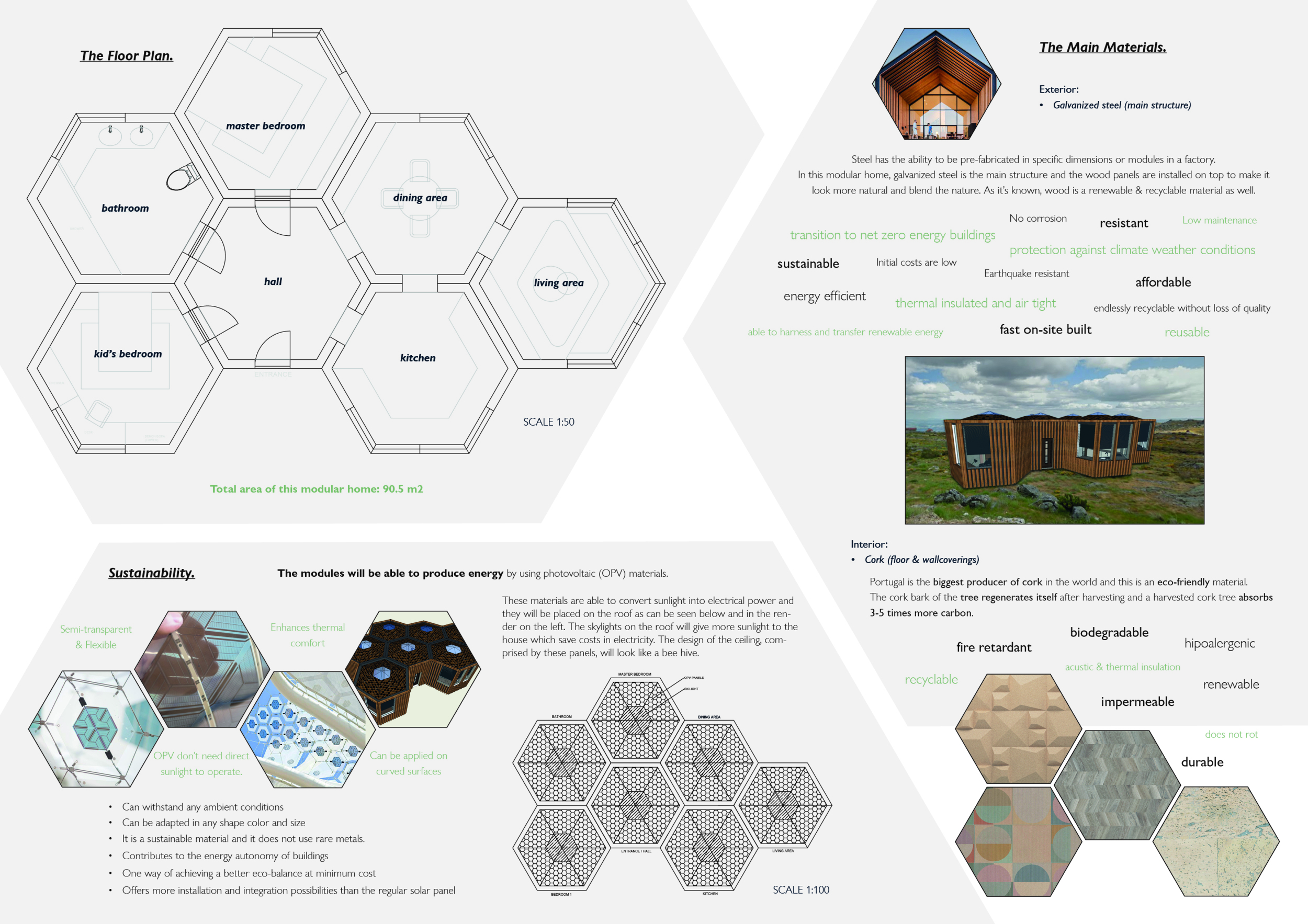 Architecture project // Galvanized Steel Structure with Hexagonal ...