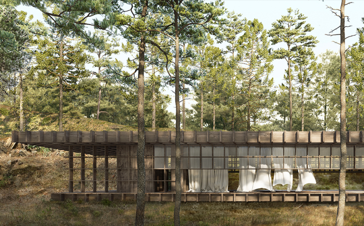 Yoga House 
on a Cliff