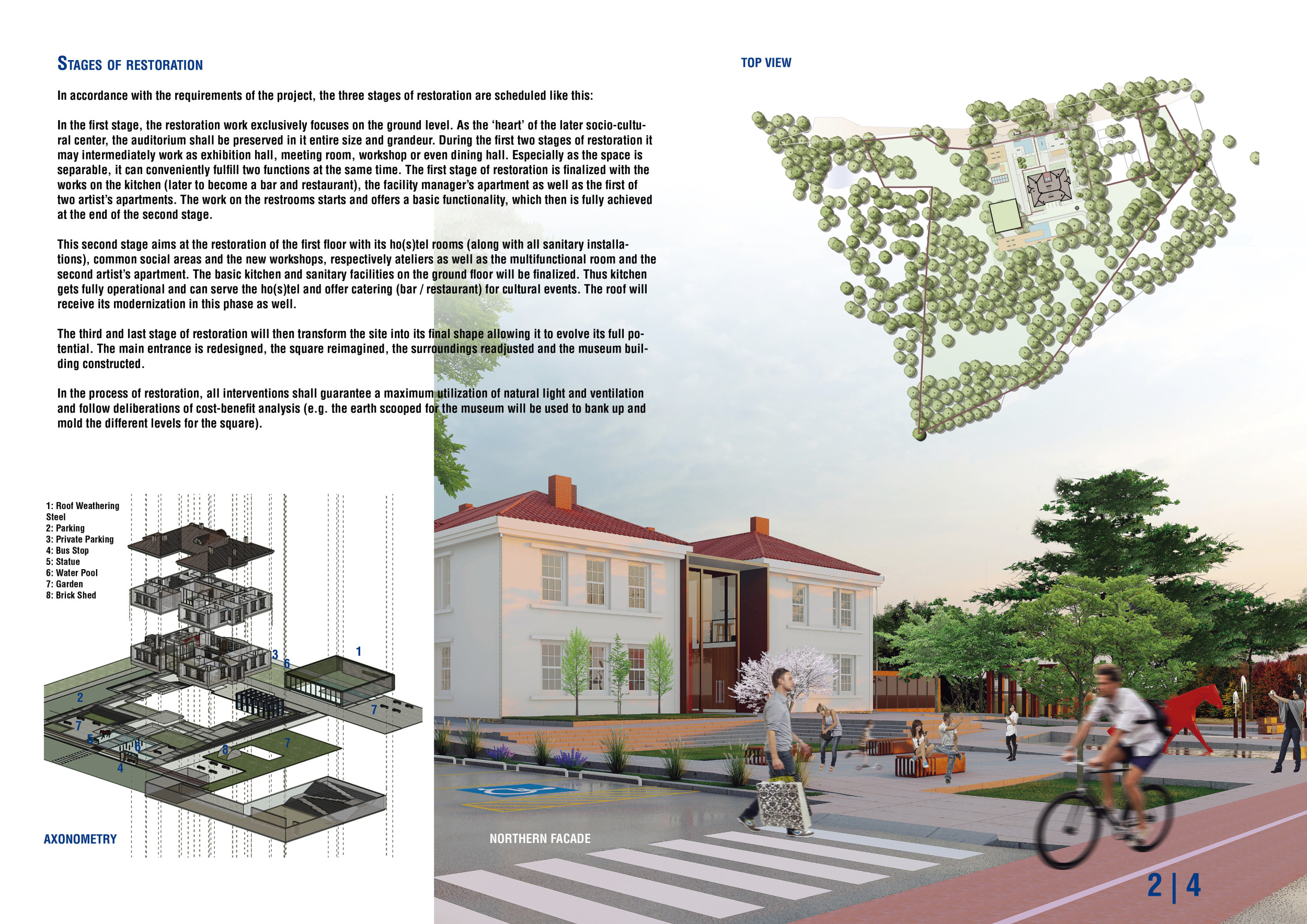 Architecture project // Community Hub Featuring Subterranean Spaces and ...