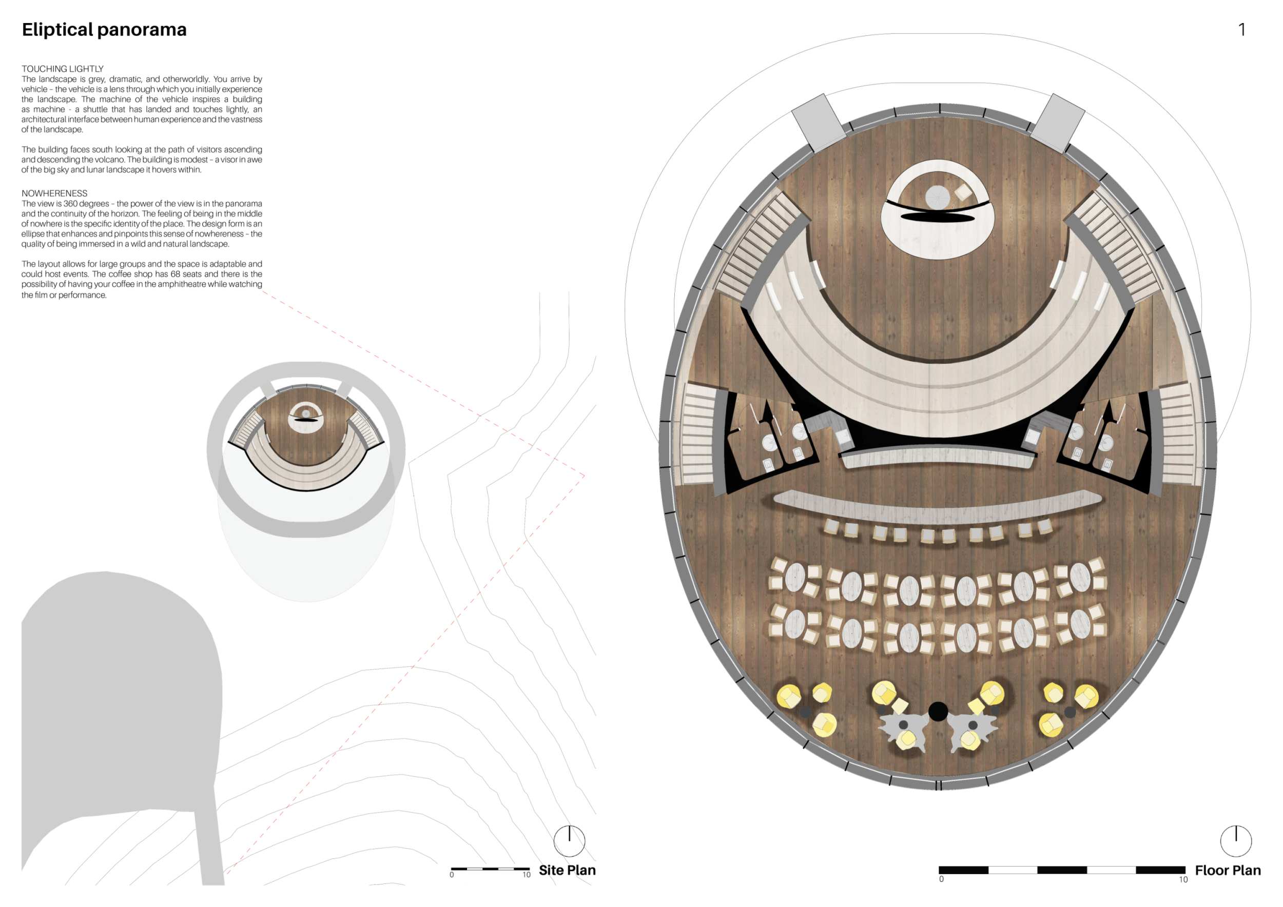 Architecture project // Elliptical Form Constructed with Zinc-Cladding ...