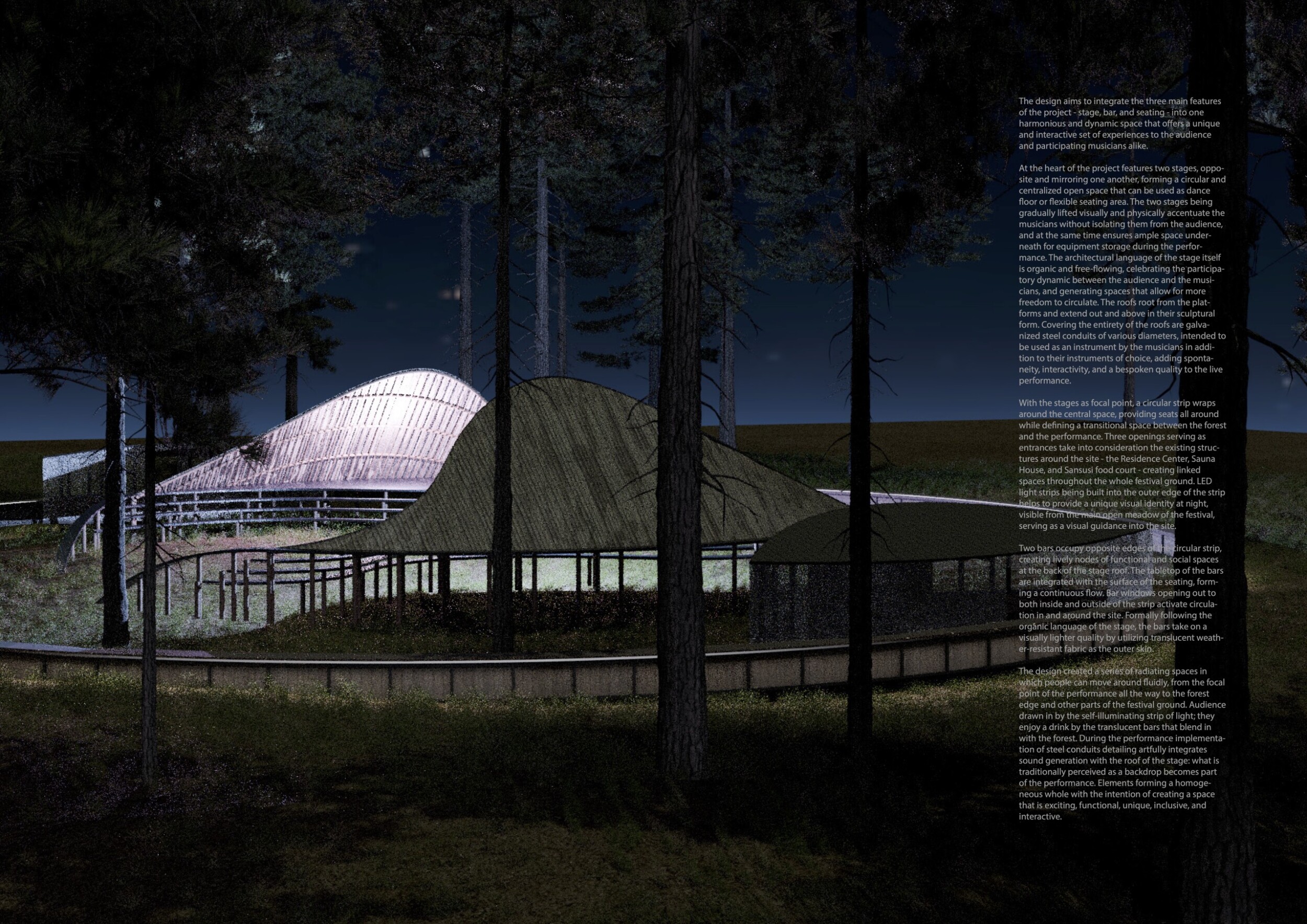 Architecture project // Shell Structure of Weather-Resistant Fabric and ...