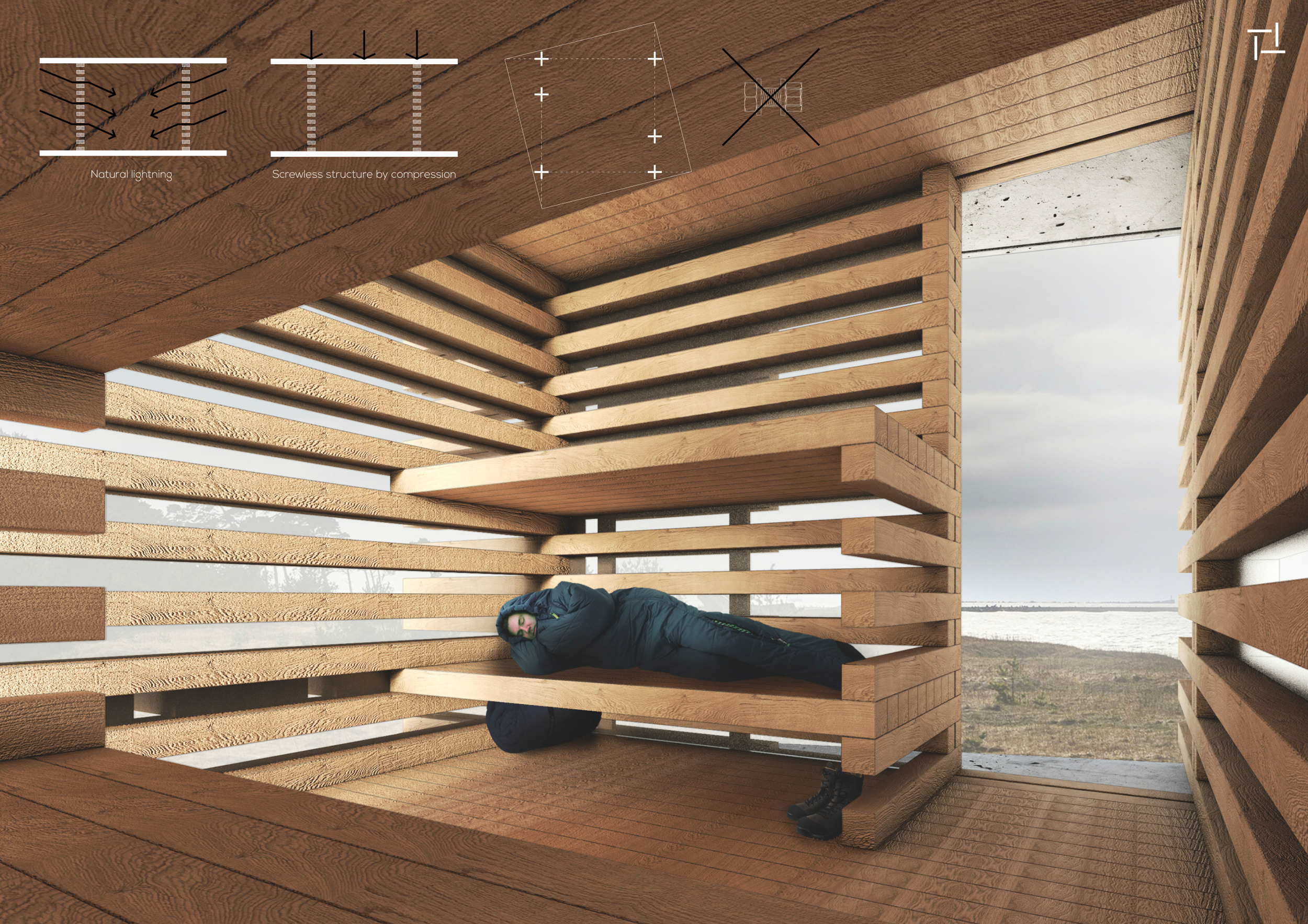 Architecture project // Screwless Assembly of Hybrid Timber and ...