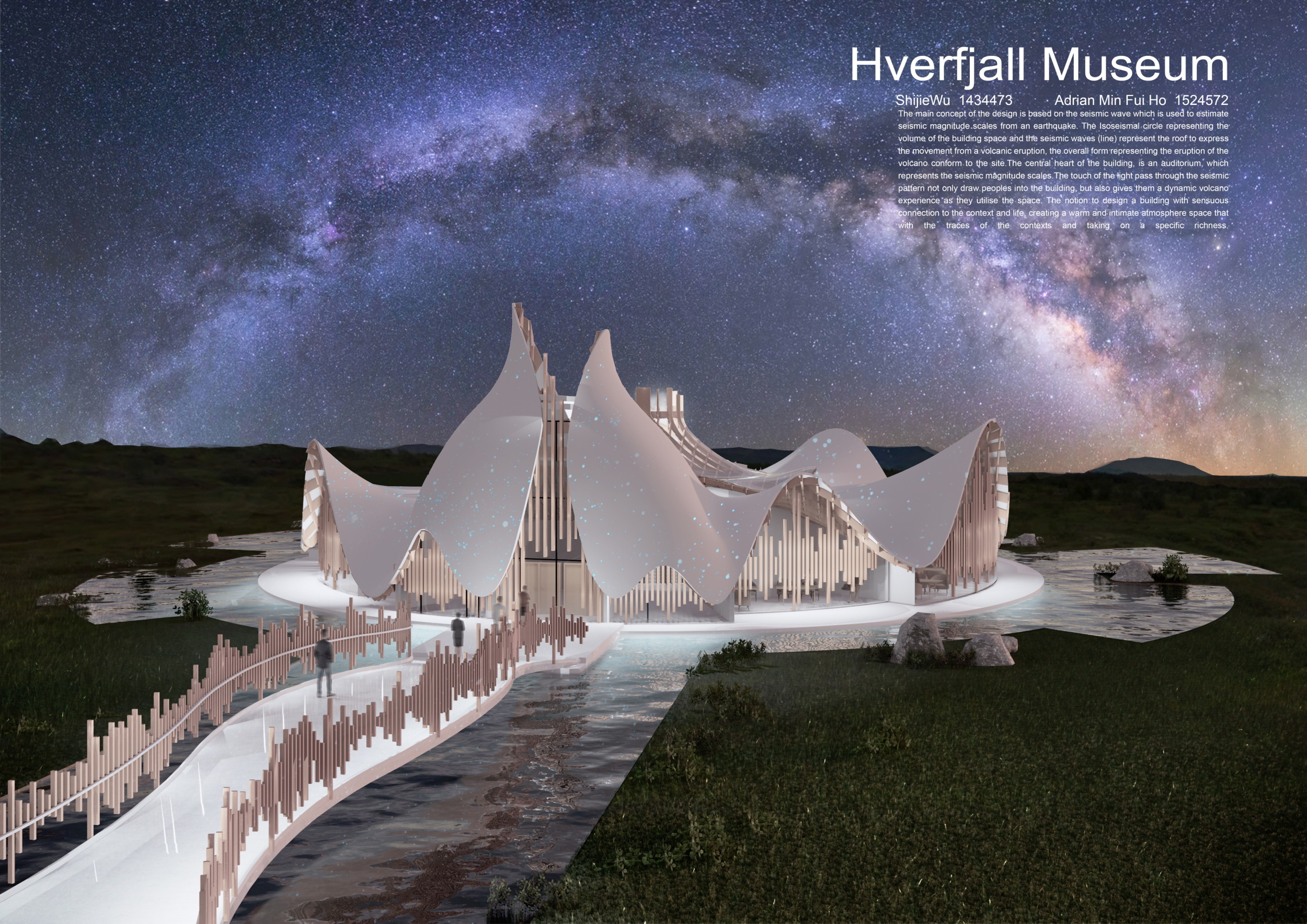 Architecture project // Seismic Waves Captured in Laminated Timber Form ...