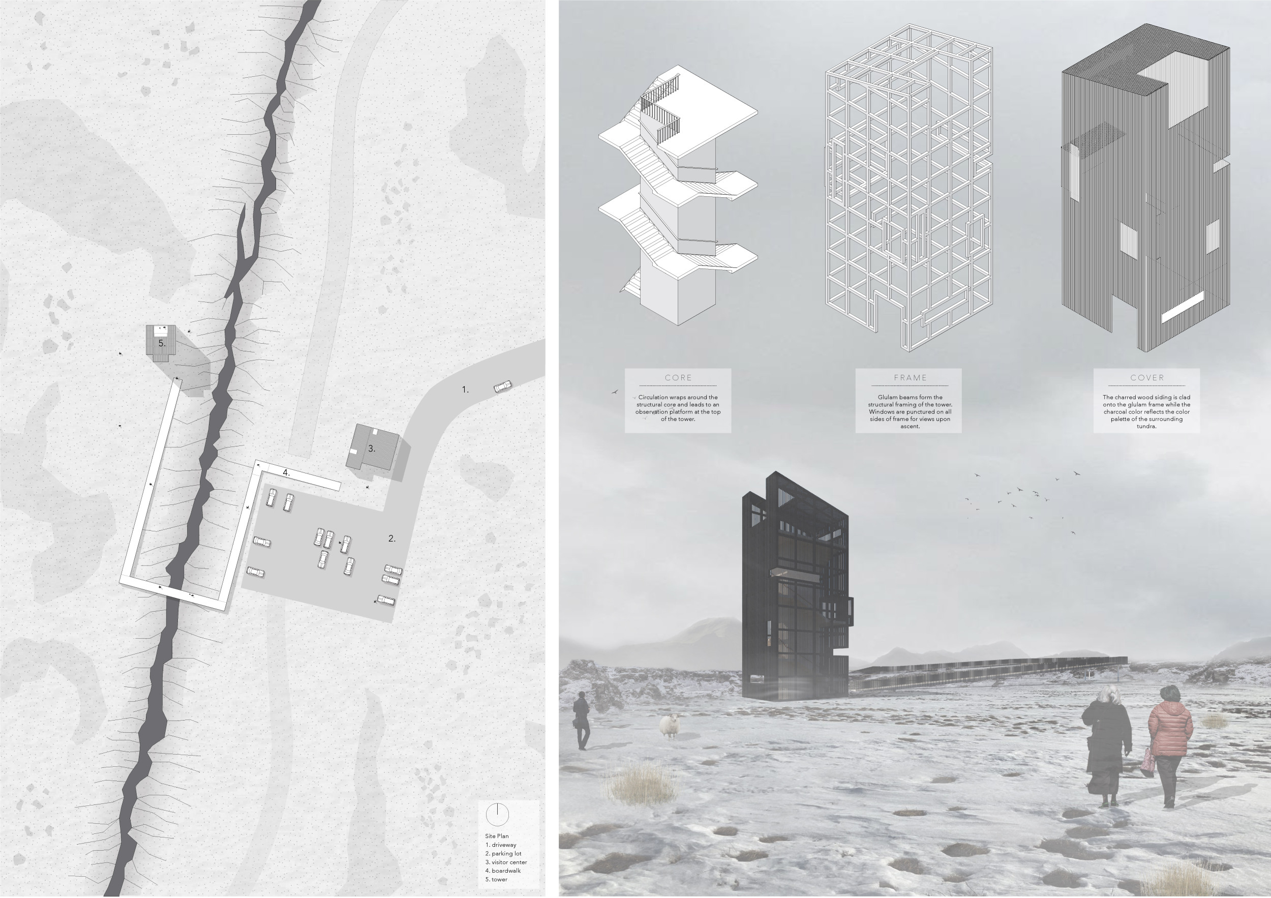 Architecture project // Charcoal Clad Structure Embracing Tectonic ...