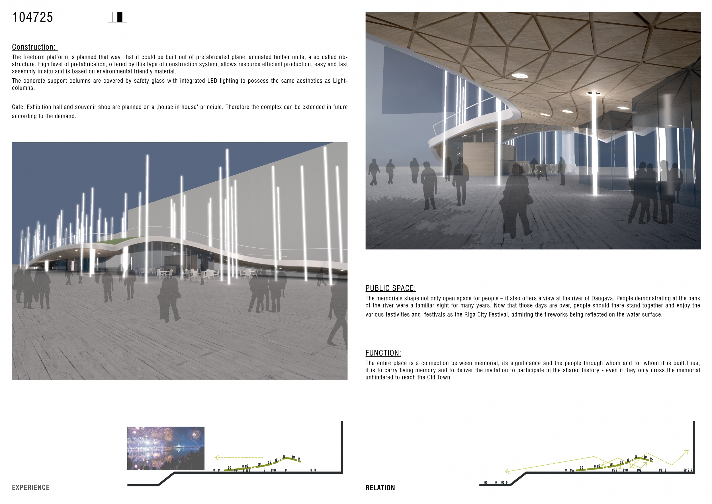 Architecture project // Columns of Light Integrated with Laminated ...
