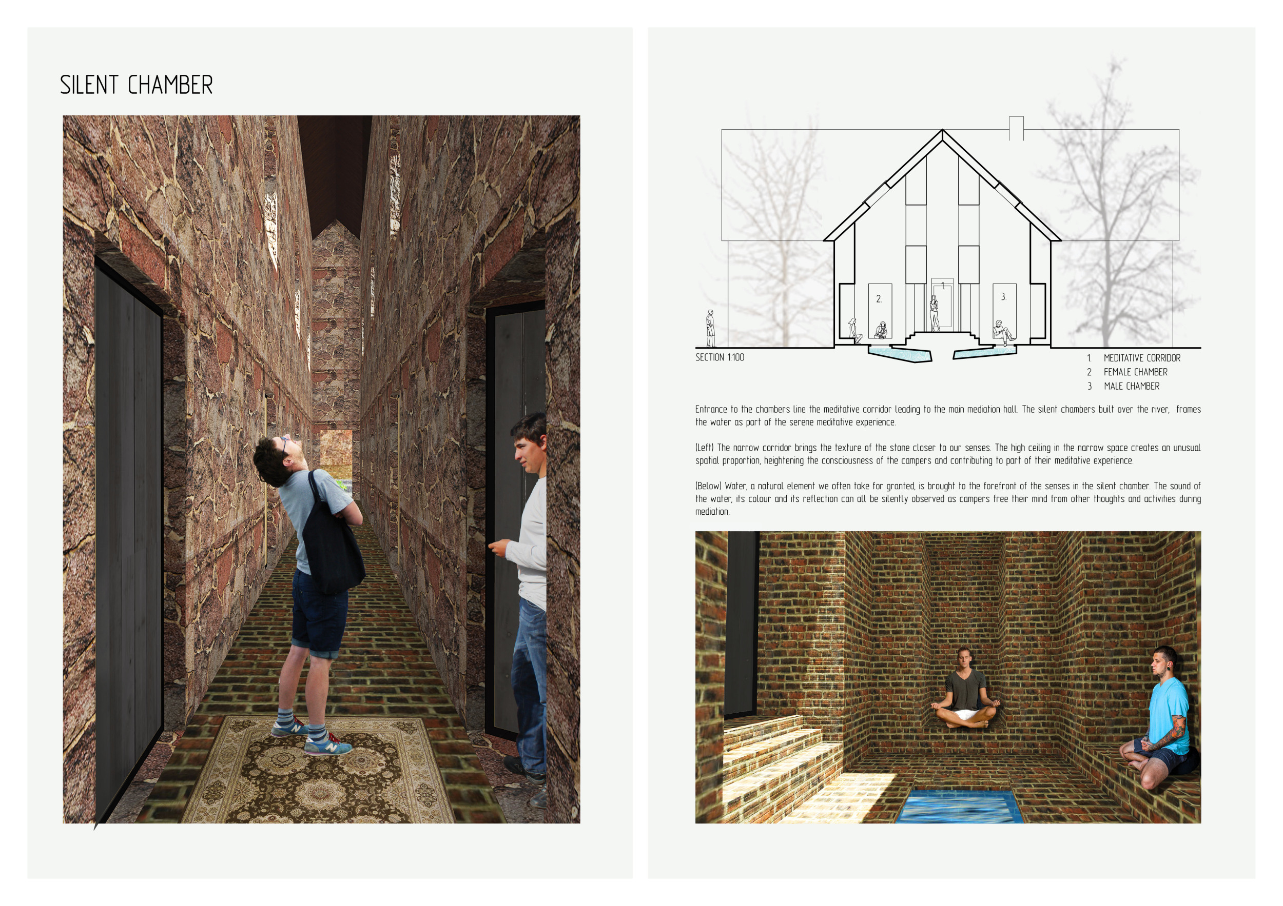Architecture project // Silent Chambers Crafted from Local Stone and ...
