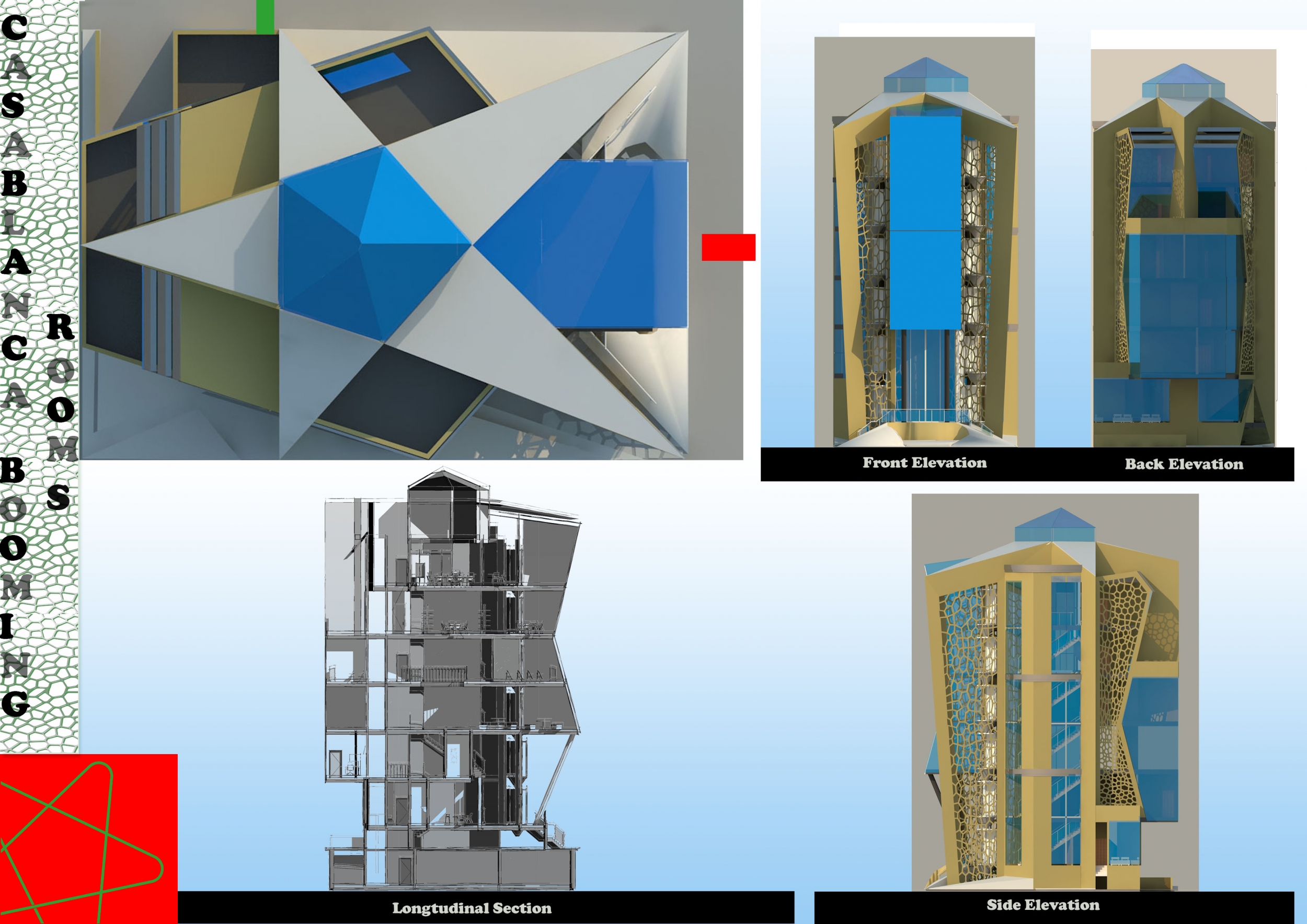 Architecture project // Lattice Facades and Geometric Angles Defining ...