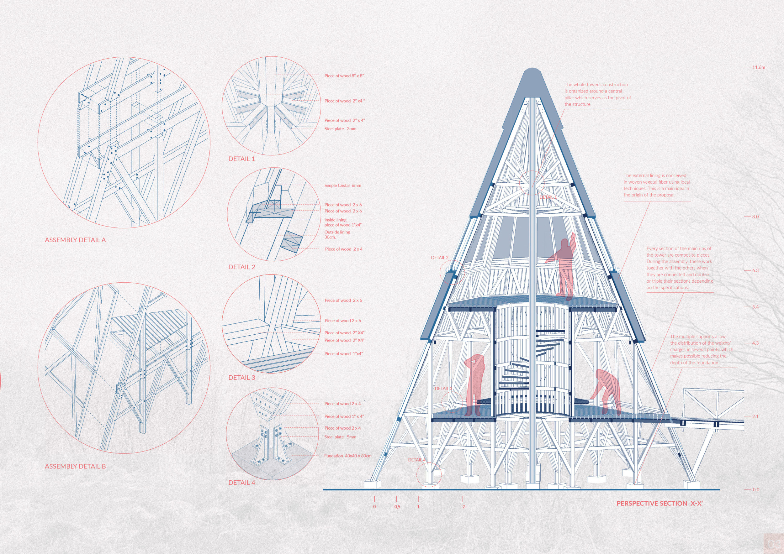 Architecture project // Conical Structure Crafted with Woven Textiles ...