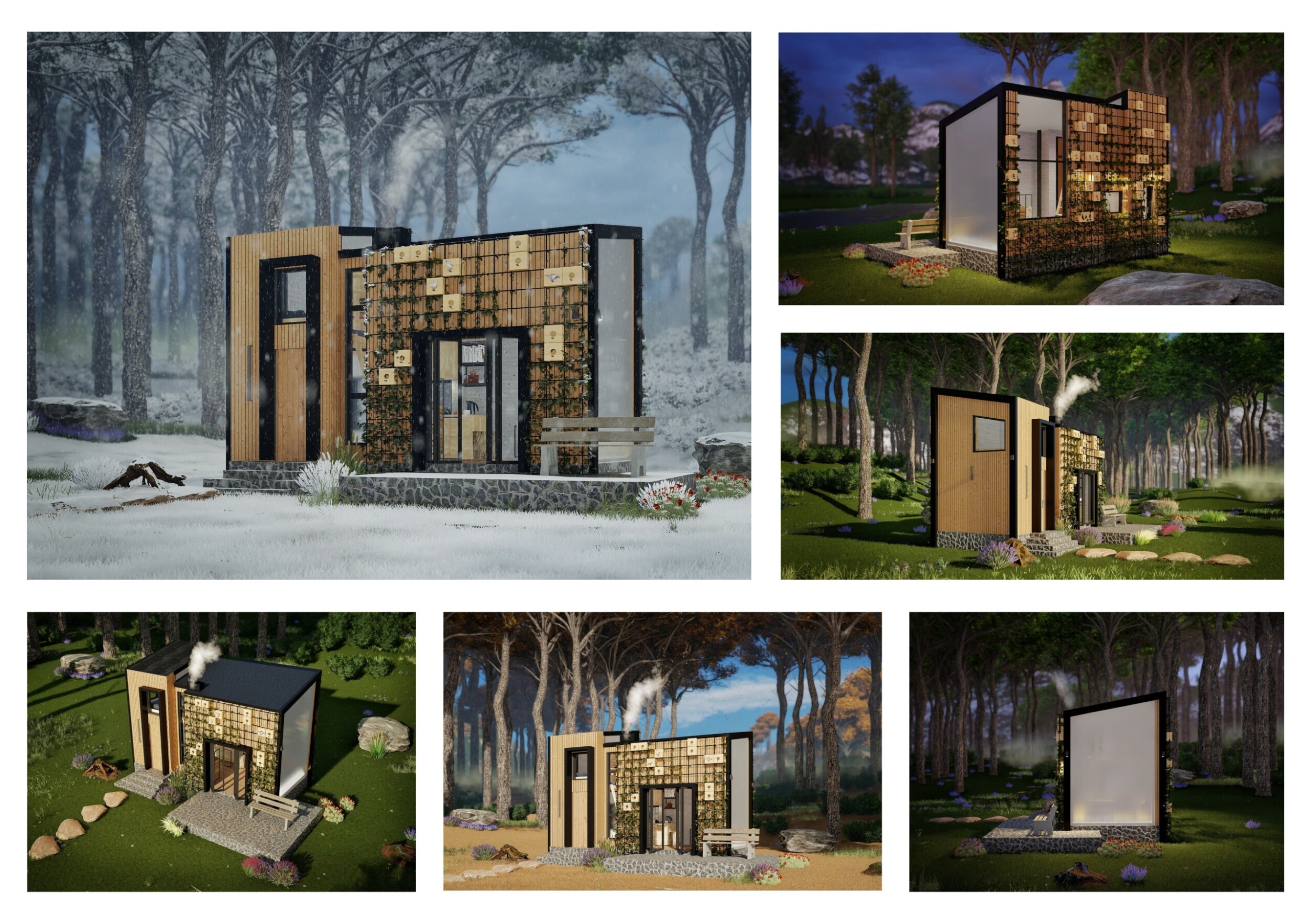Architecture project // Solar-Powered Micro Residence Featuring Locally ...