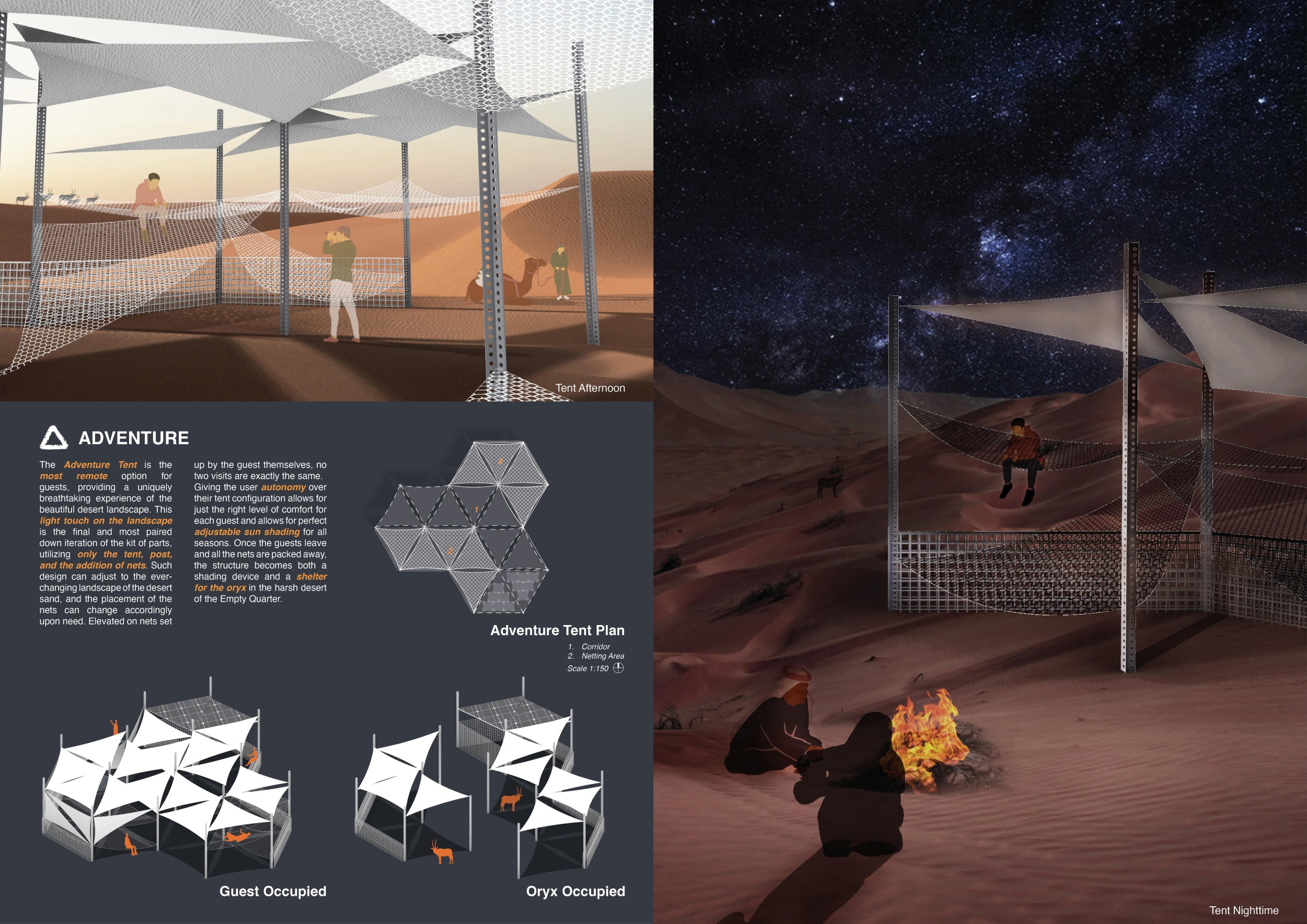 Project Sandbag Architecture project // Adaptable Sandbag Lodges Surrounded by Desert Oasis