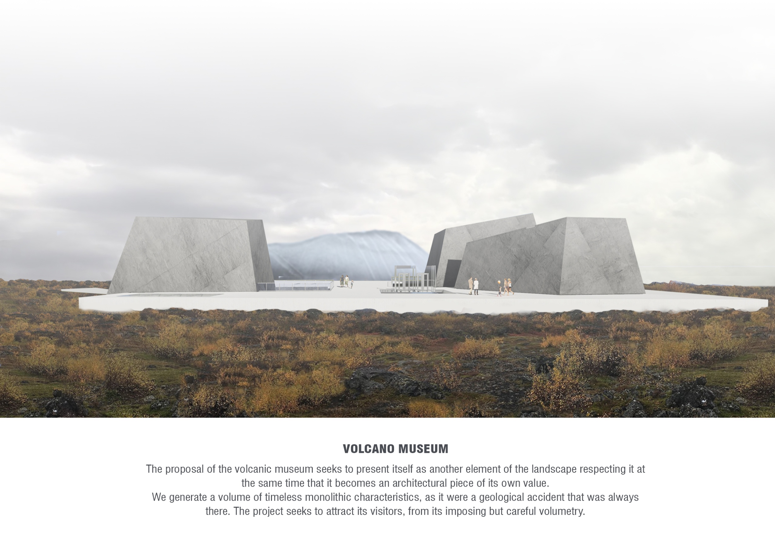 Architecture project // Monolithic Form Embracing Geological Heritage ...