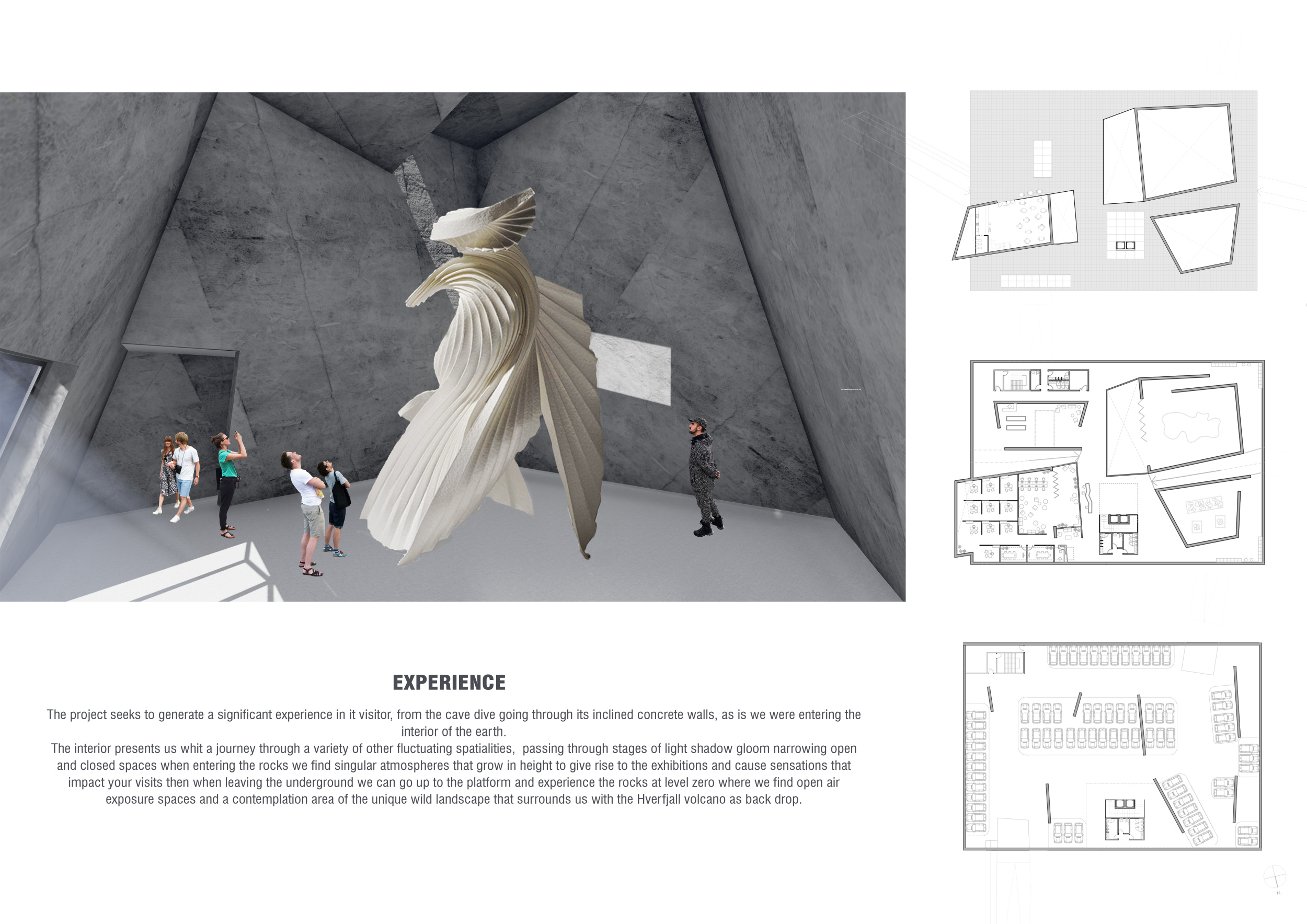 Architecture project // Monolithic Form Embracing Geological Heritage ...