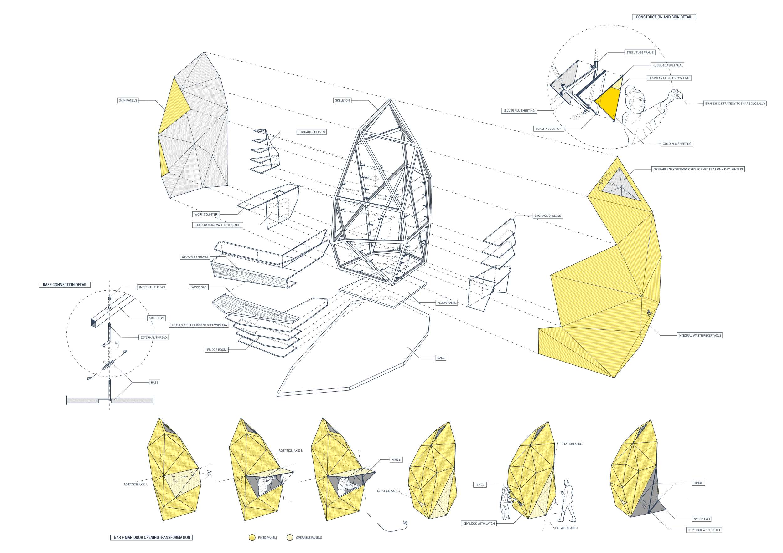 Architecture project // Golden Exterior and Steel Frame Unite for a ...