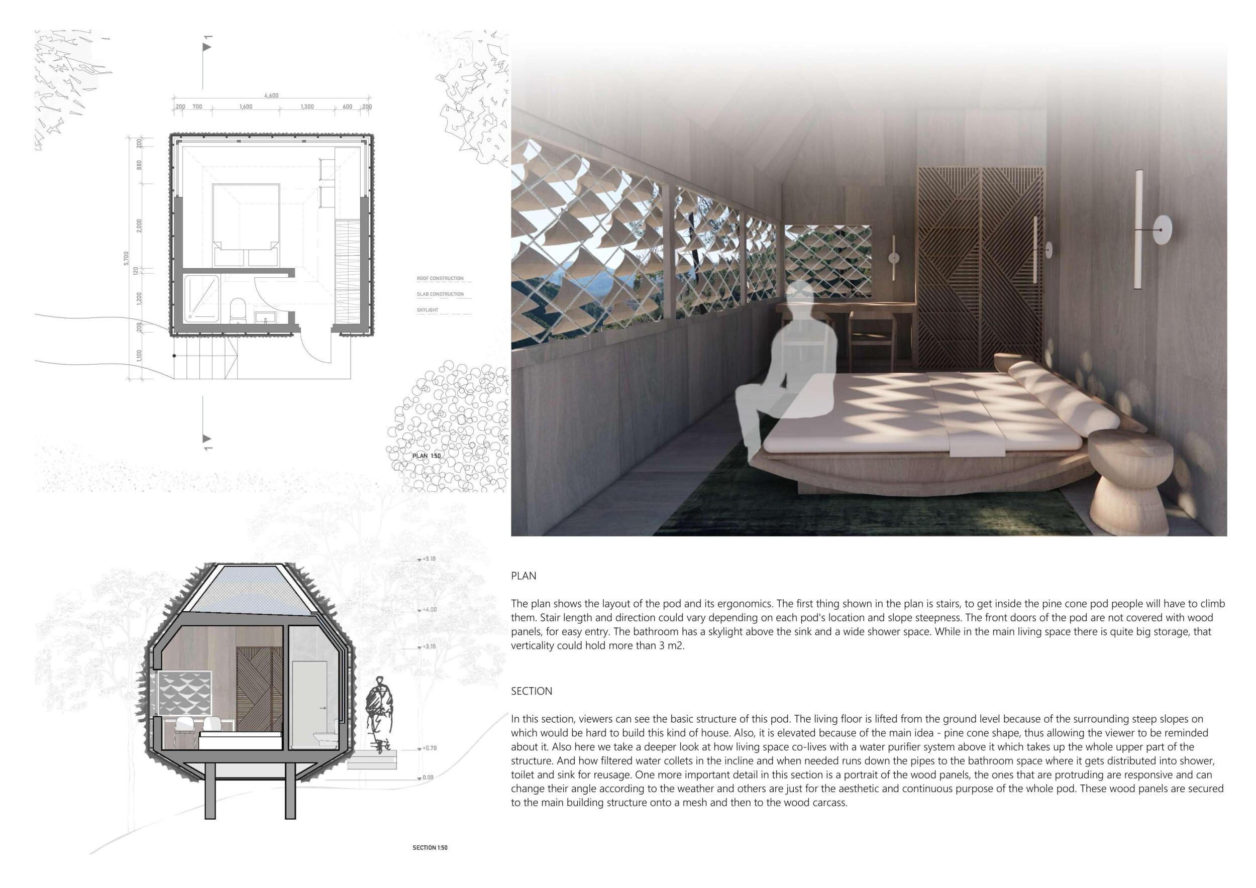 Environment Rfesolution Archutectural Panel Architecture project // Responsive Wooden Panels and Natural ...