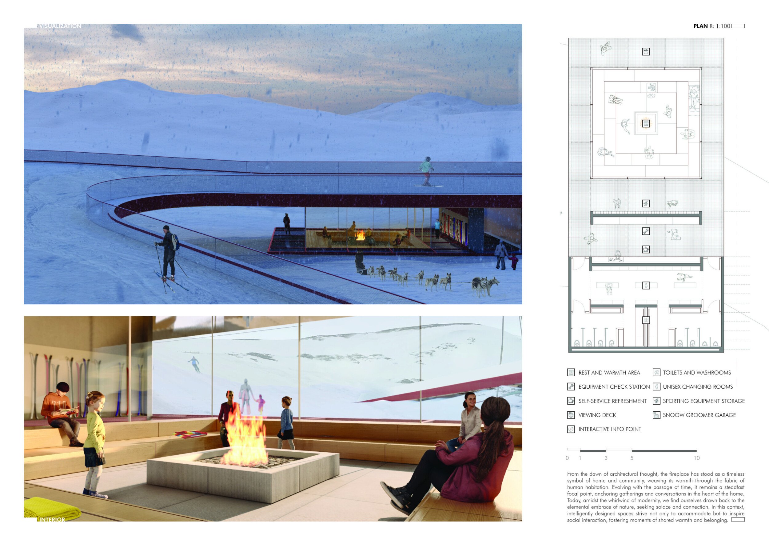 Architecture project // Folded Plate Structure with Reinforced Concrete ...