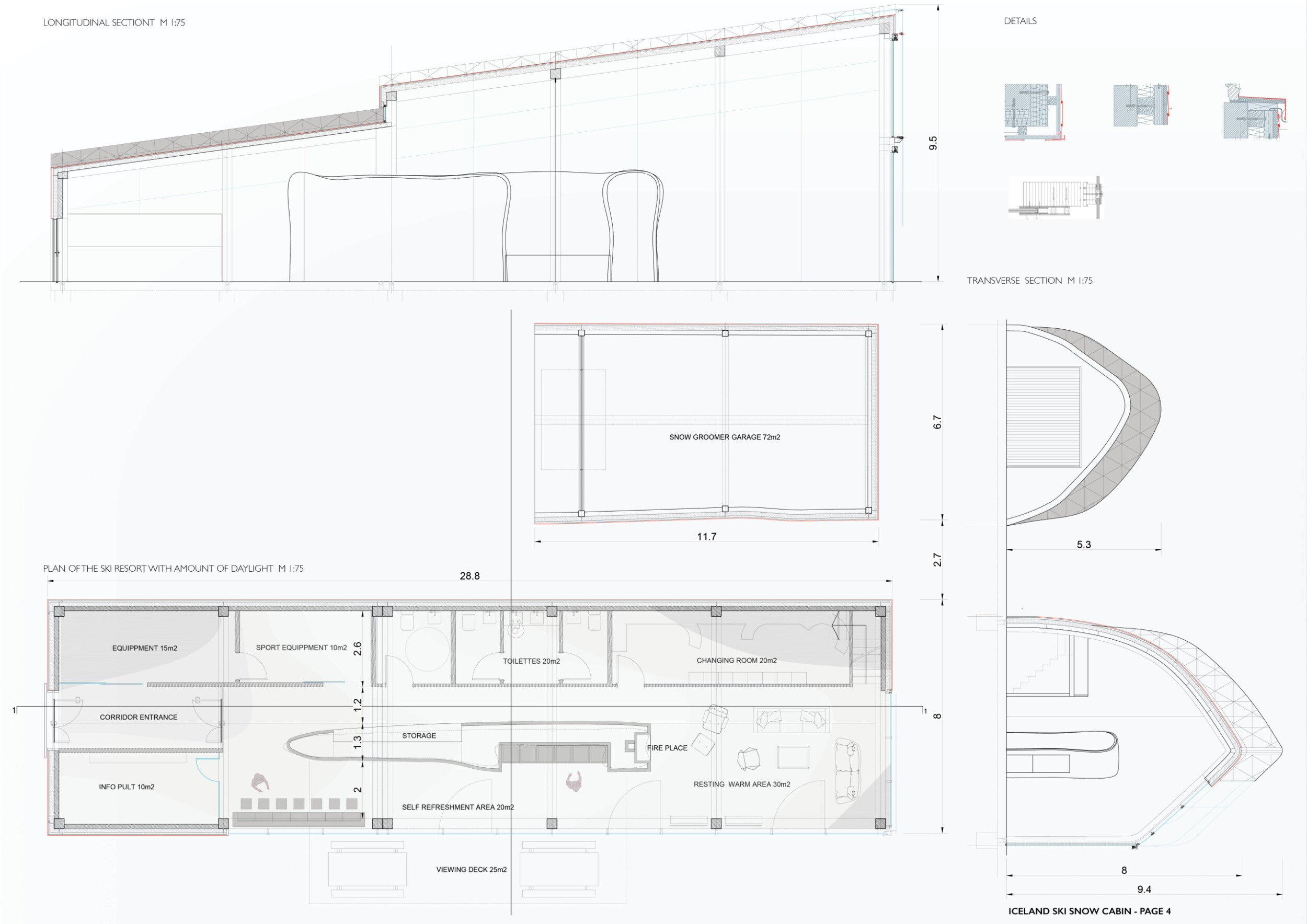 Architecture project // Sloping Roofs and Sustainable Wood Create an ...