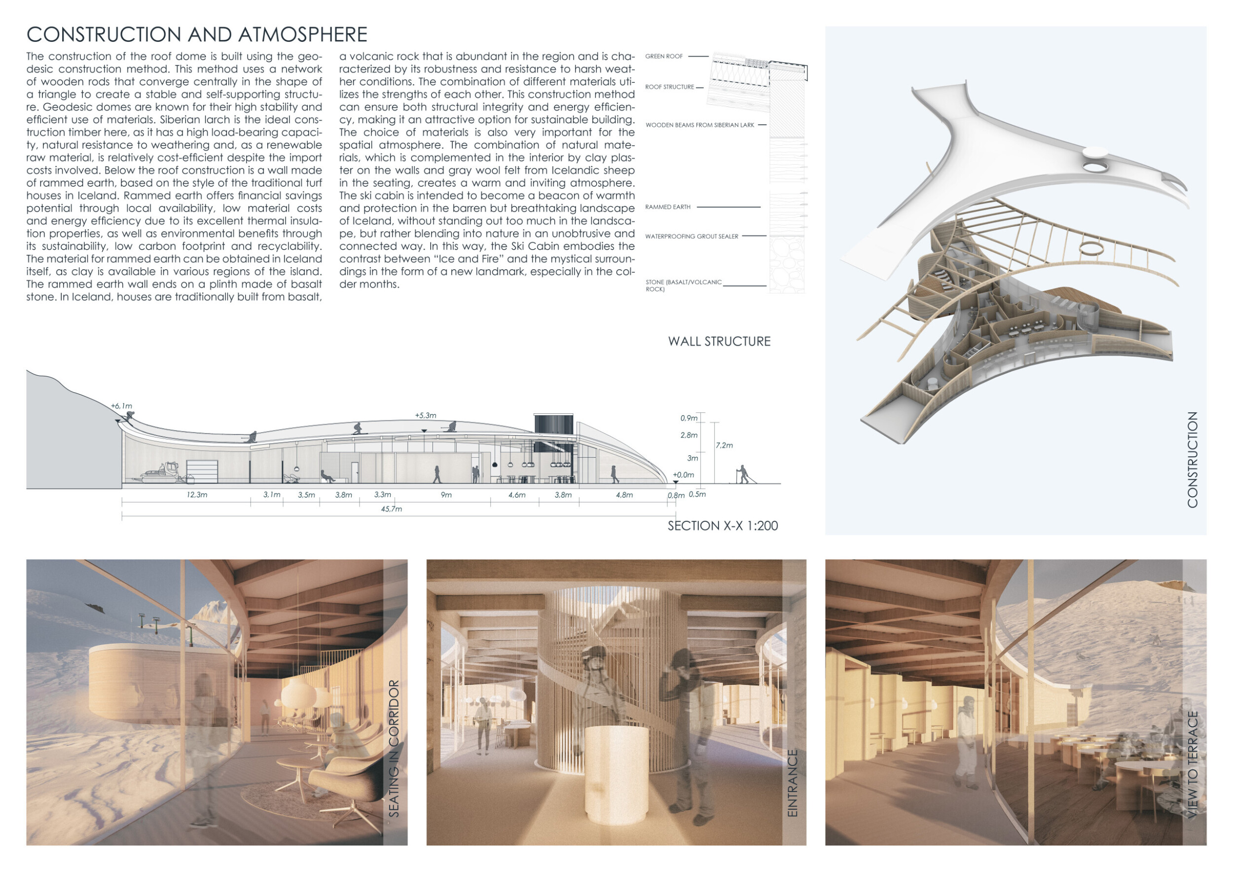 Project Using Basalt Architecture project // Rammed Earth and Basalt Stone Cabin Designed ...