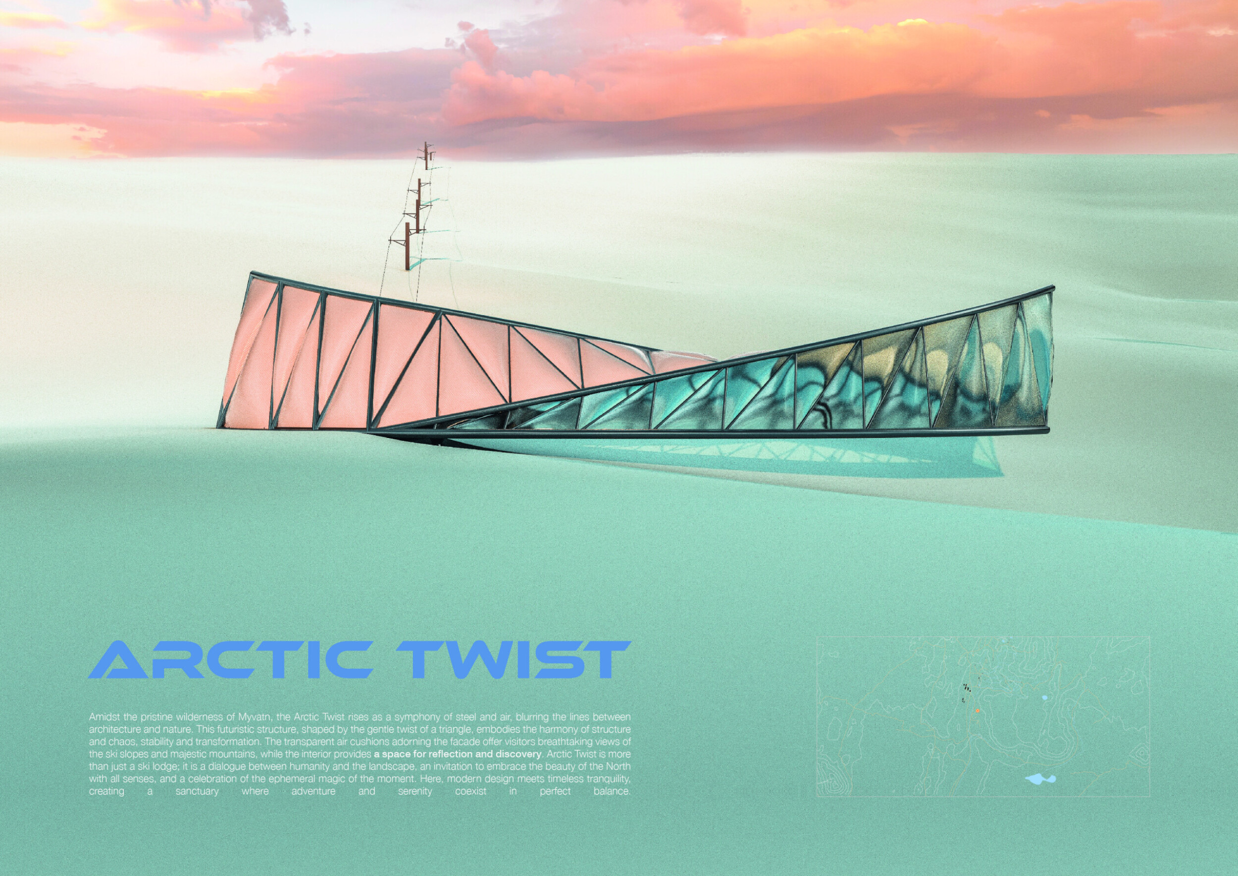 Triangular Steel Framework Architecture project // Triangular Steel Framework with Etfe Facade in ...