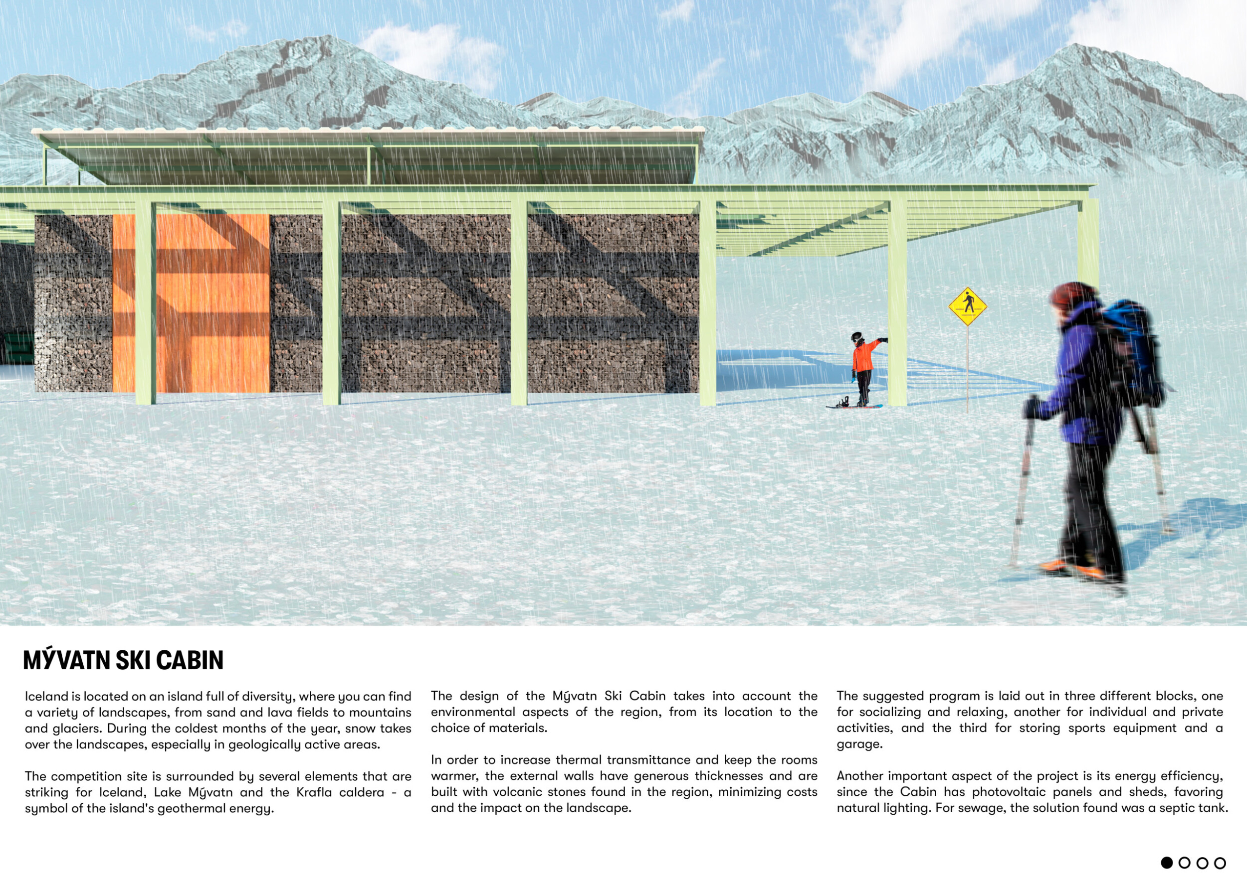 Volcano Proof Design Architecture project // Volcanic Stone Structure Integrated with Solar ...