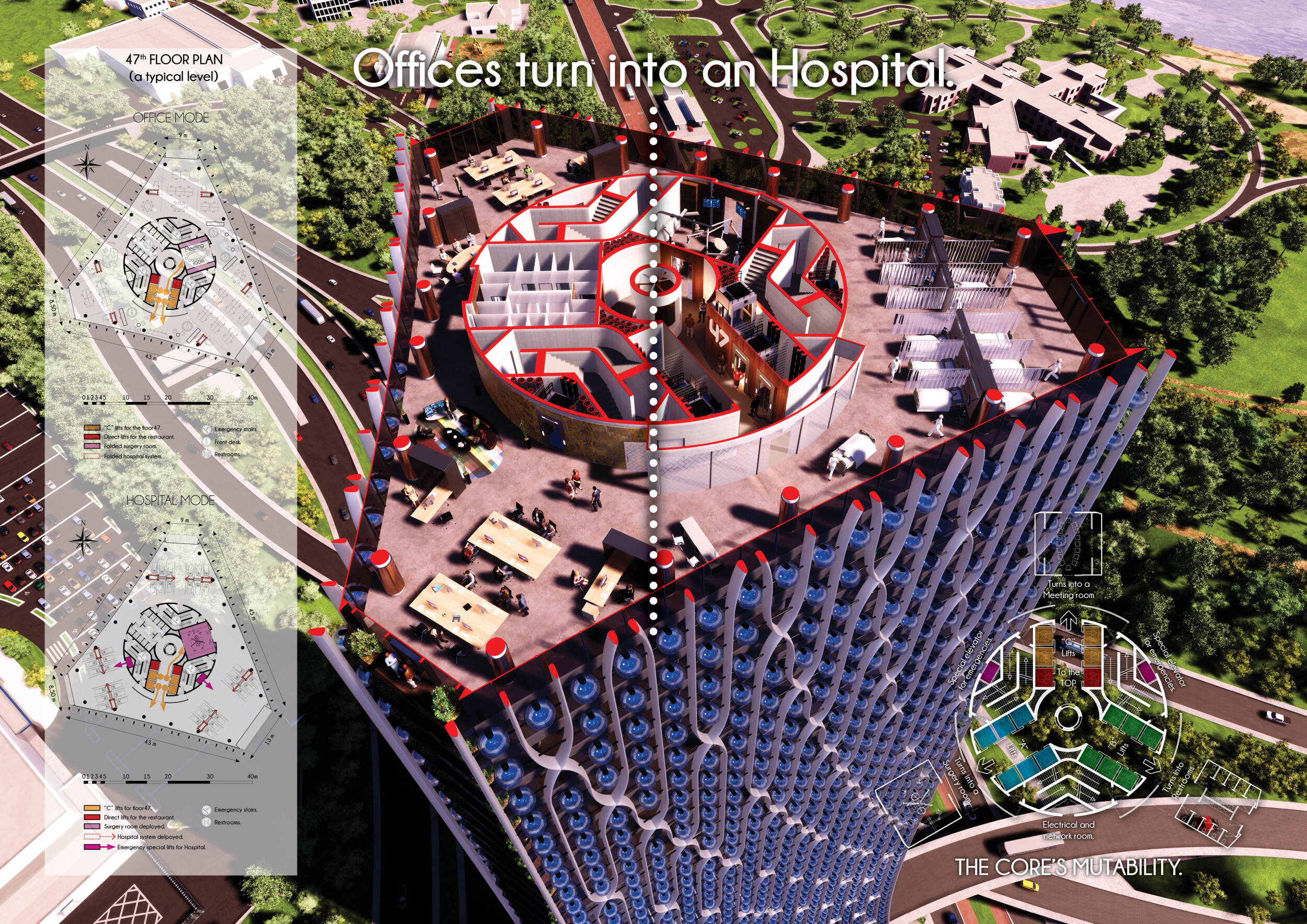 Architecture project // Dual-Function Structure Bridging Care and ...
