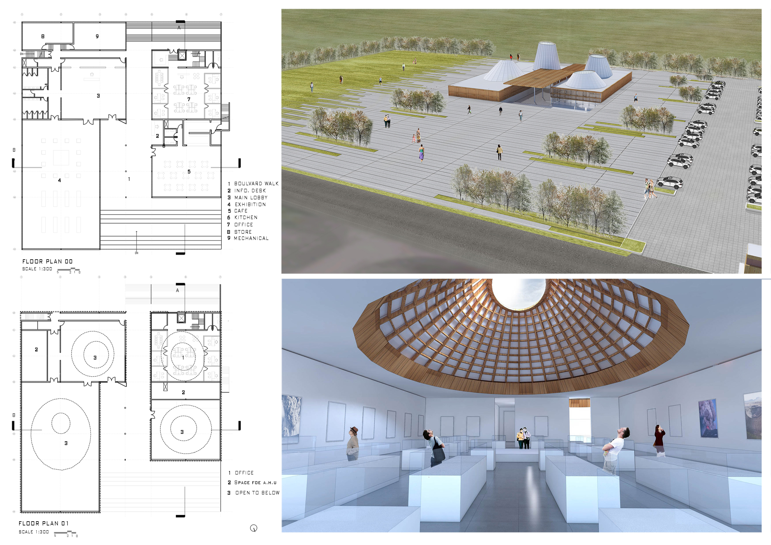 Architecture project // Conical Roofs and Polycarbonate Facades ...