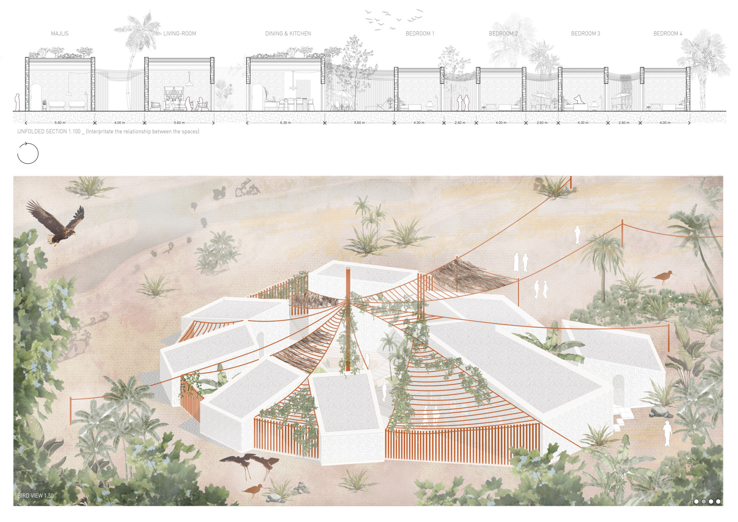 Architecture project // Coral Stone Canopy with Natural Insulation and ...