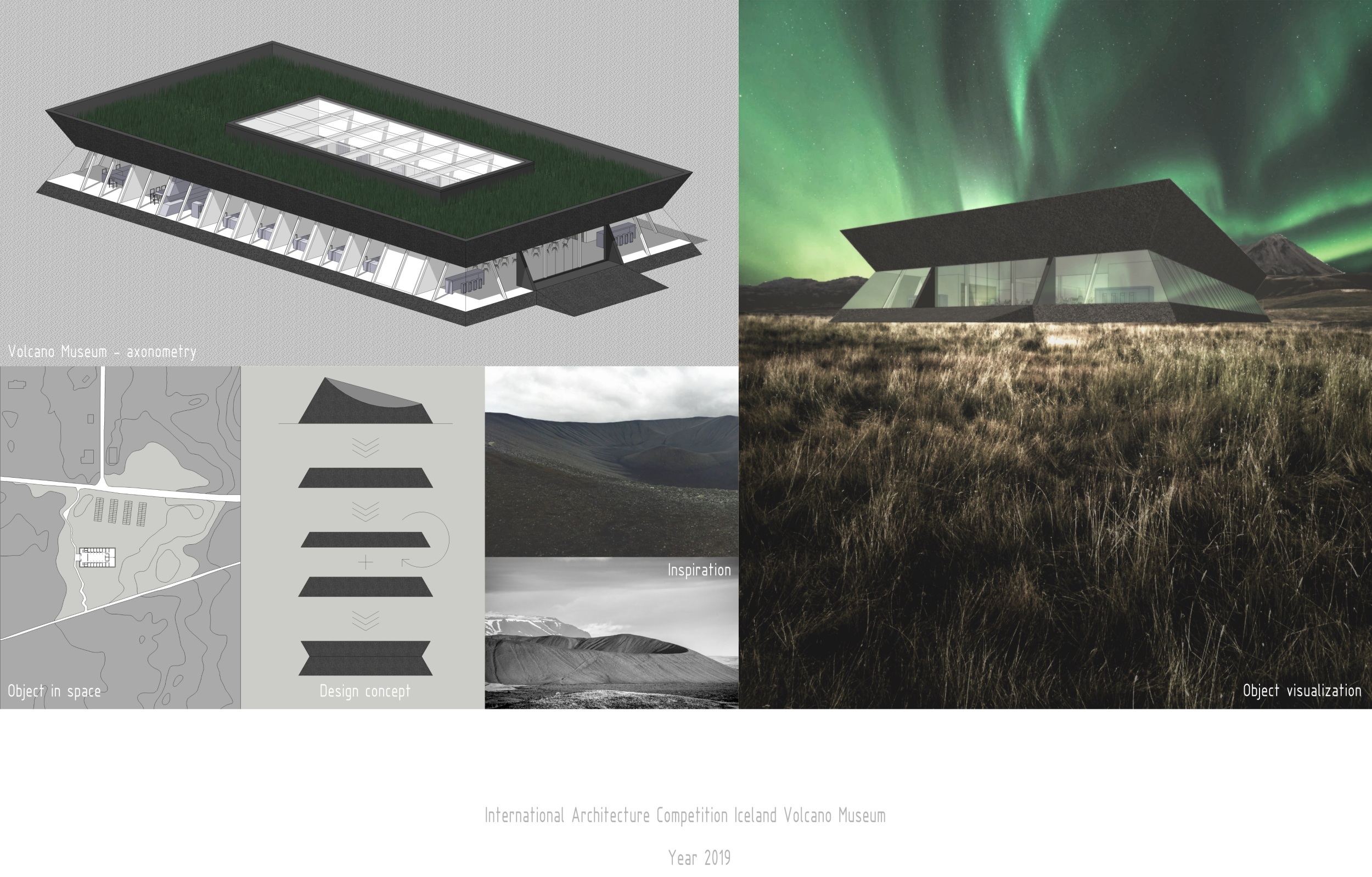 Project Reflex Architecture project // Reflex Glass and Volcanic Rock Embracing ...