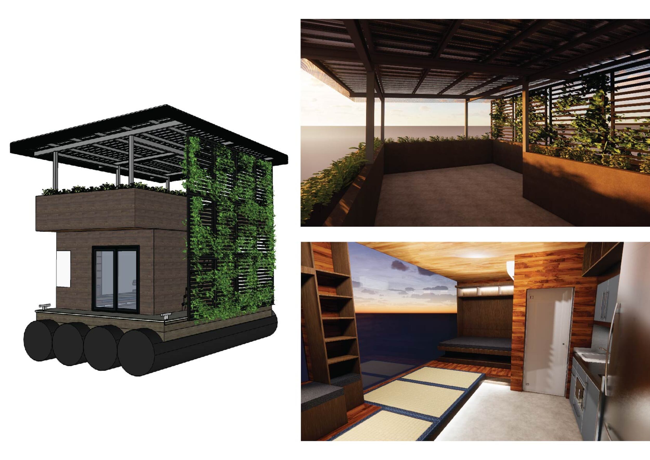 Architecture project // Vertical Gardens and Teak Wood Define a ...