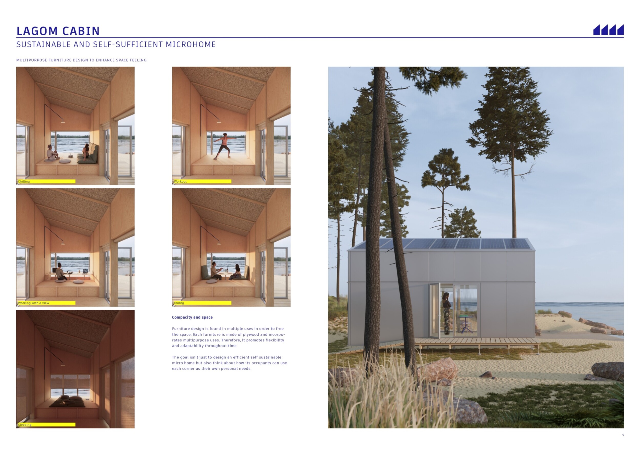 Architecture project // Sustainable Living Through Quadcore Insulated ...