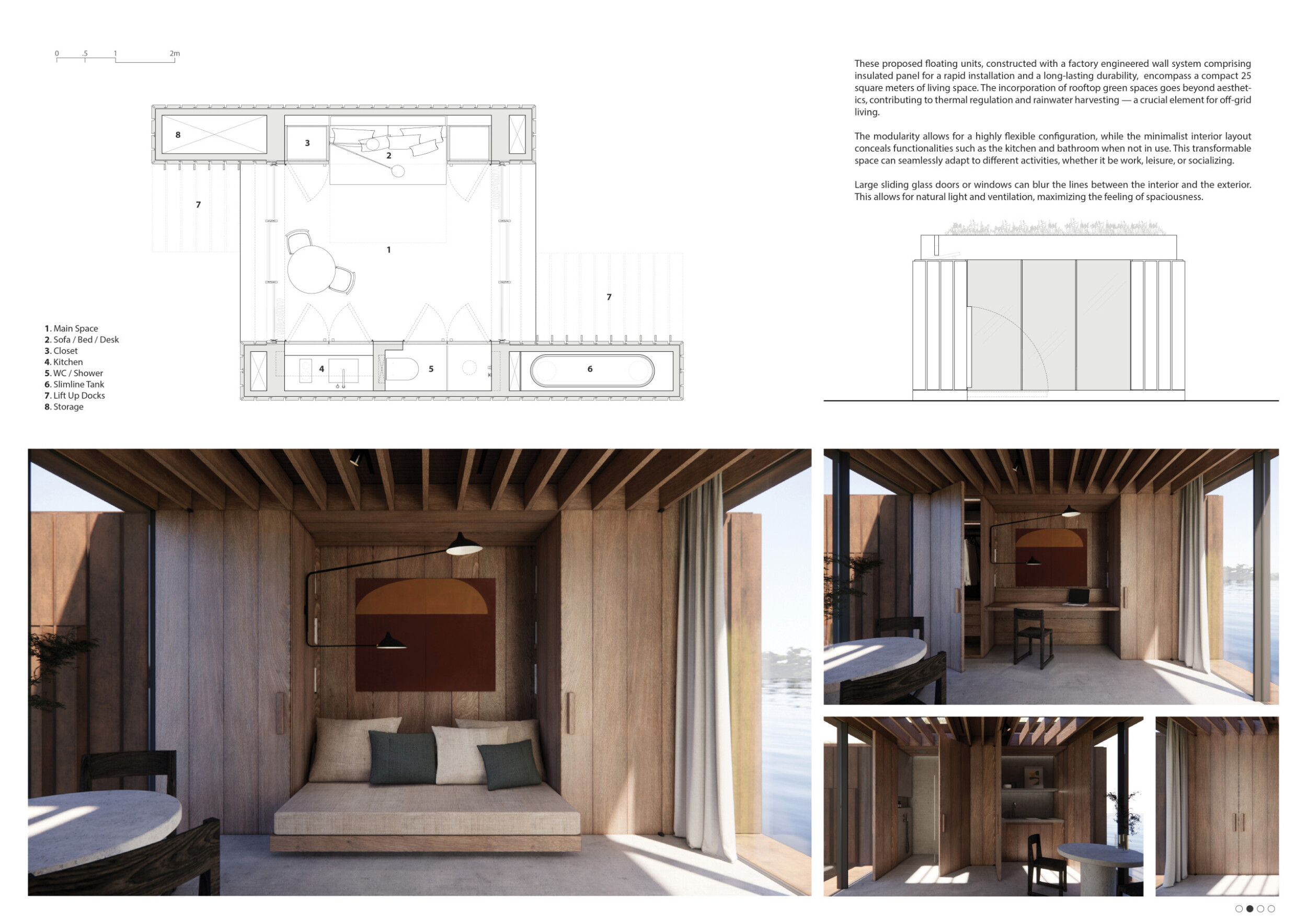 Architecture project // Floating Micro-Homes Built with Rainscreen ...