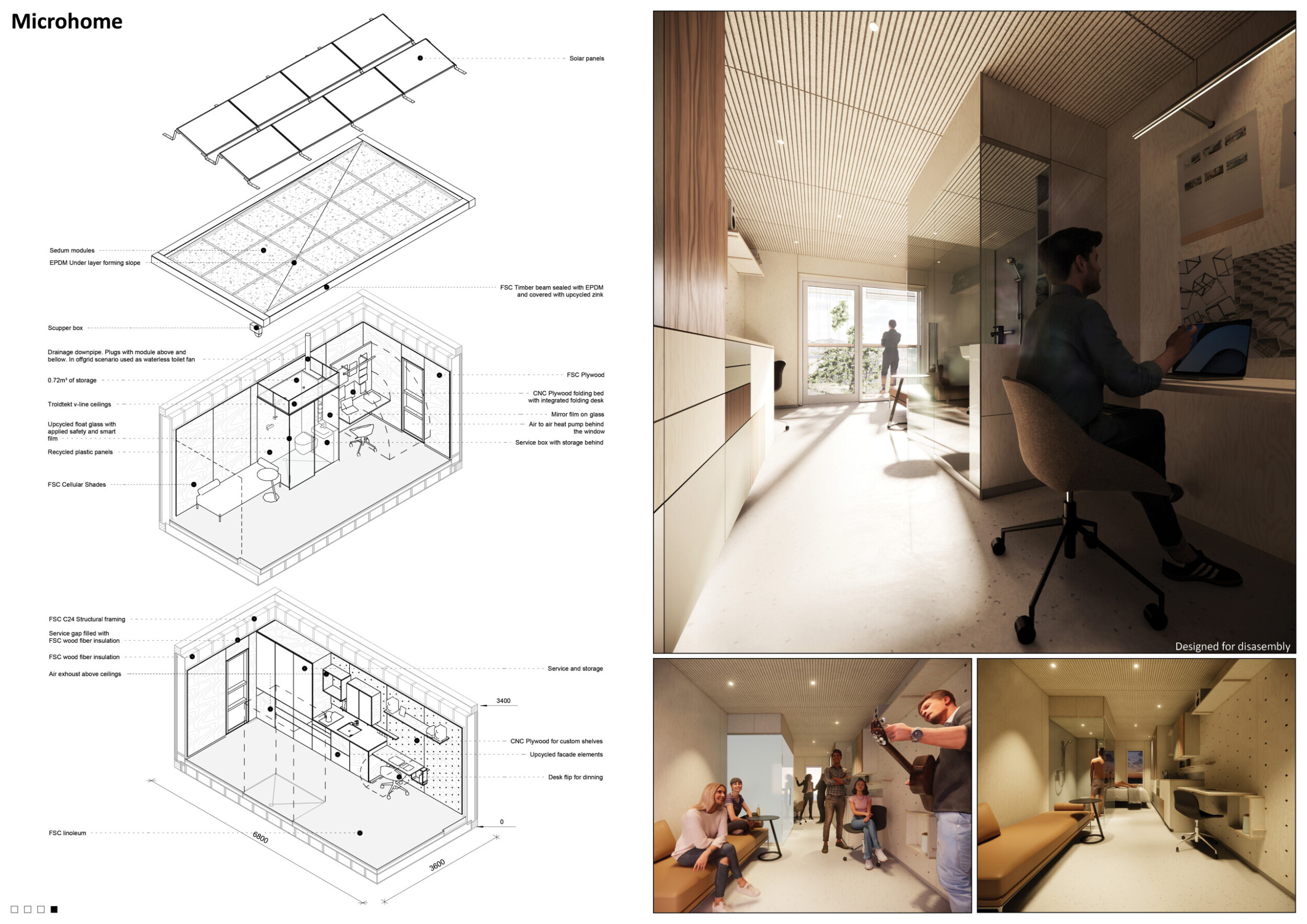 Architecture project // Sustainable Living Through Modular Microhomes ...