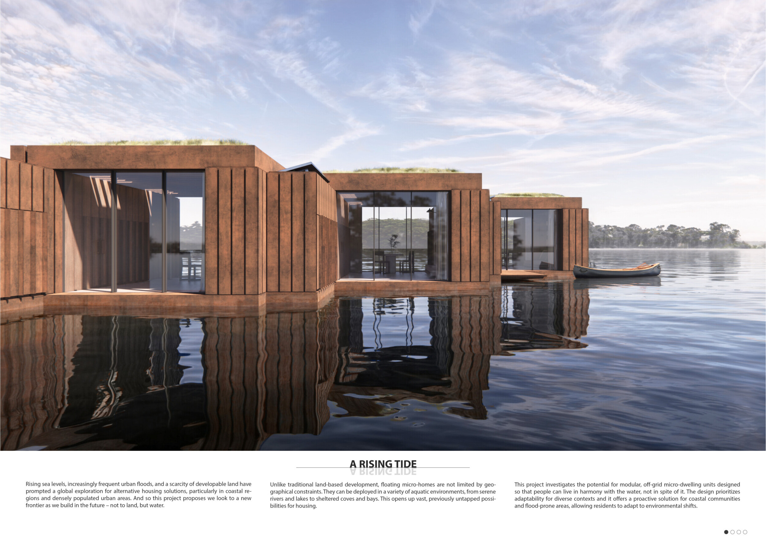 Architecture project // Floating Micro-Homes Built with Rainscreen ...