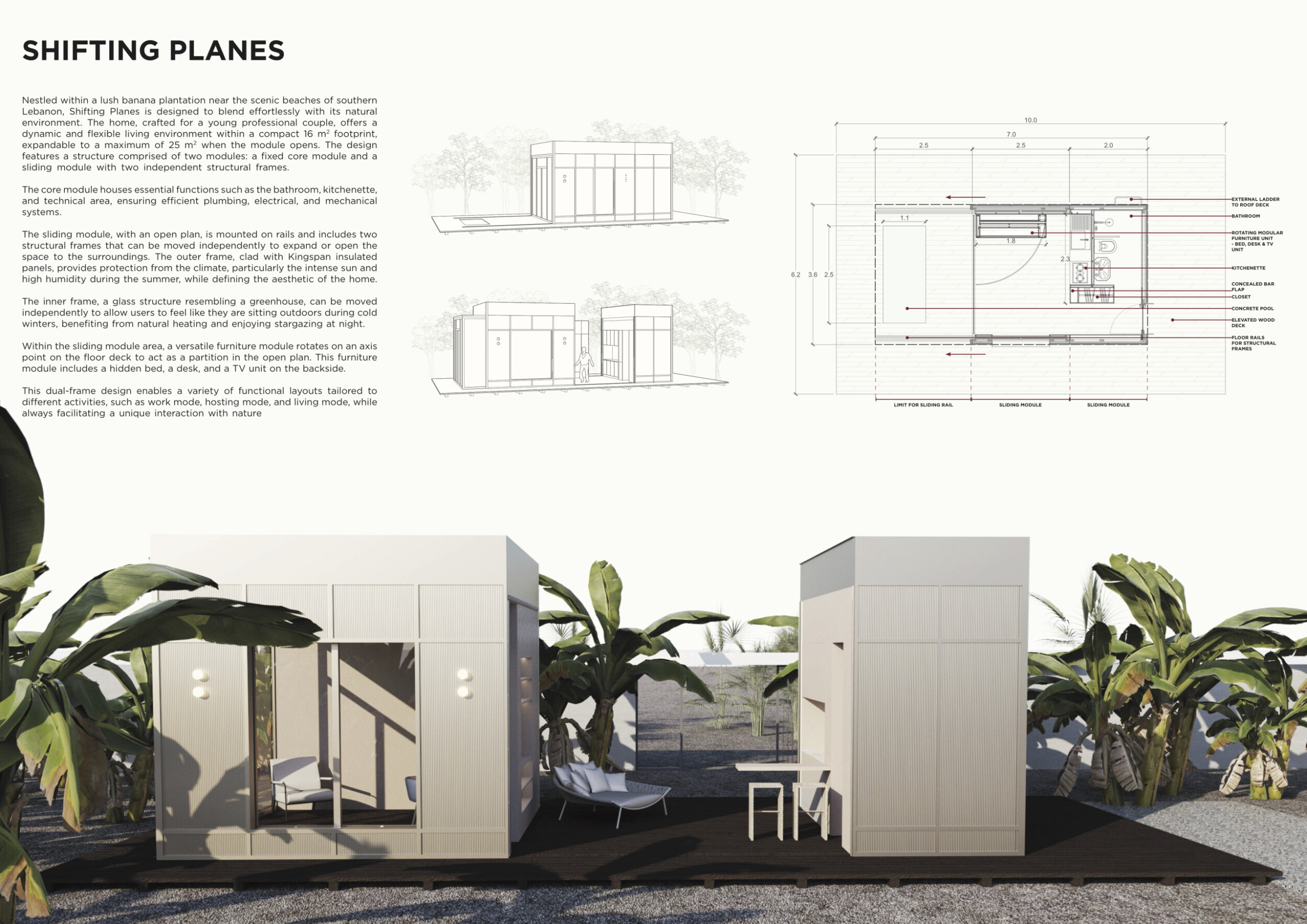 Architecture project // Flexible Living Spaces Enhanced by Sliding ...
