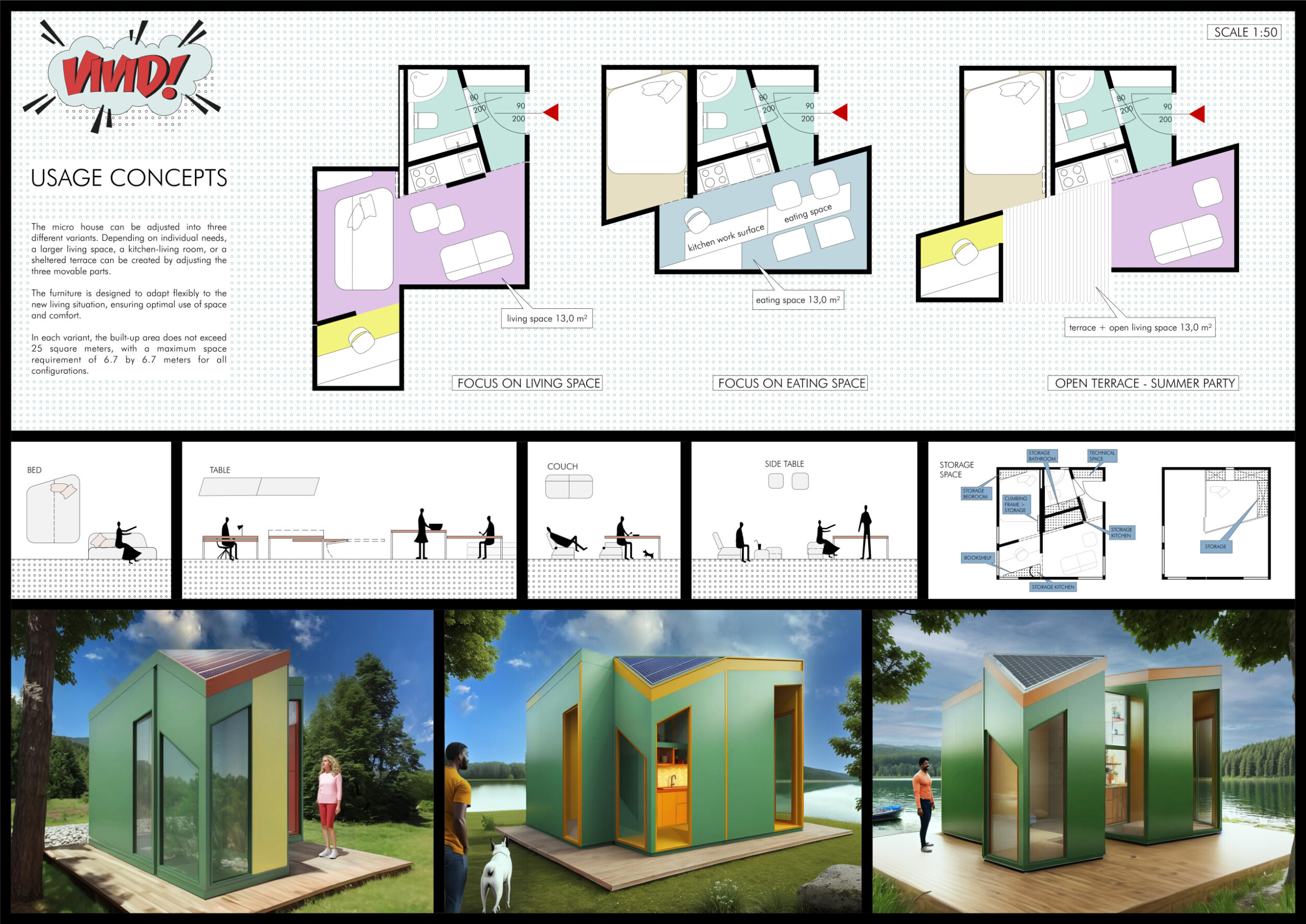 Architecture project // Colorful Modular Living with Steel Framing and ...