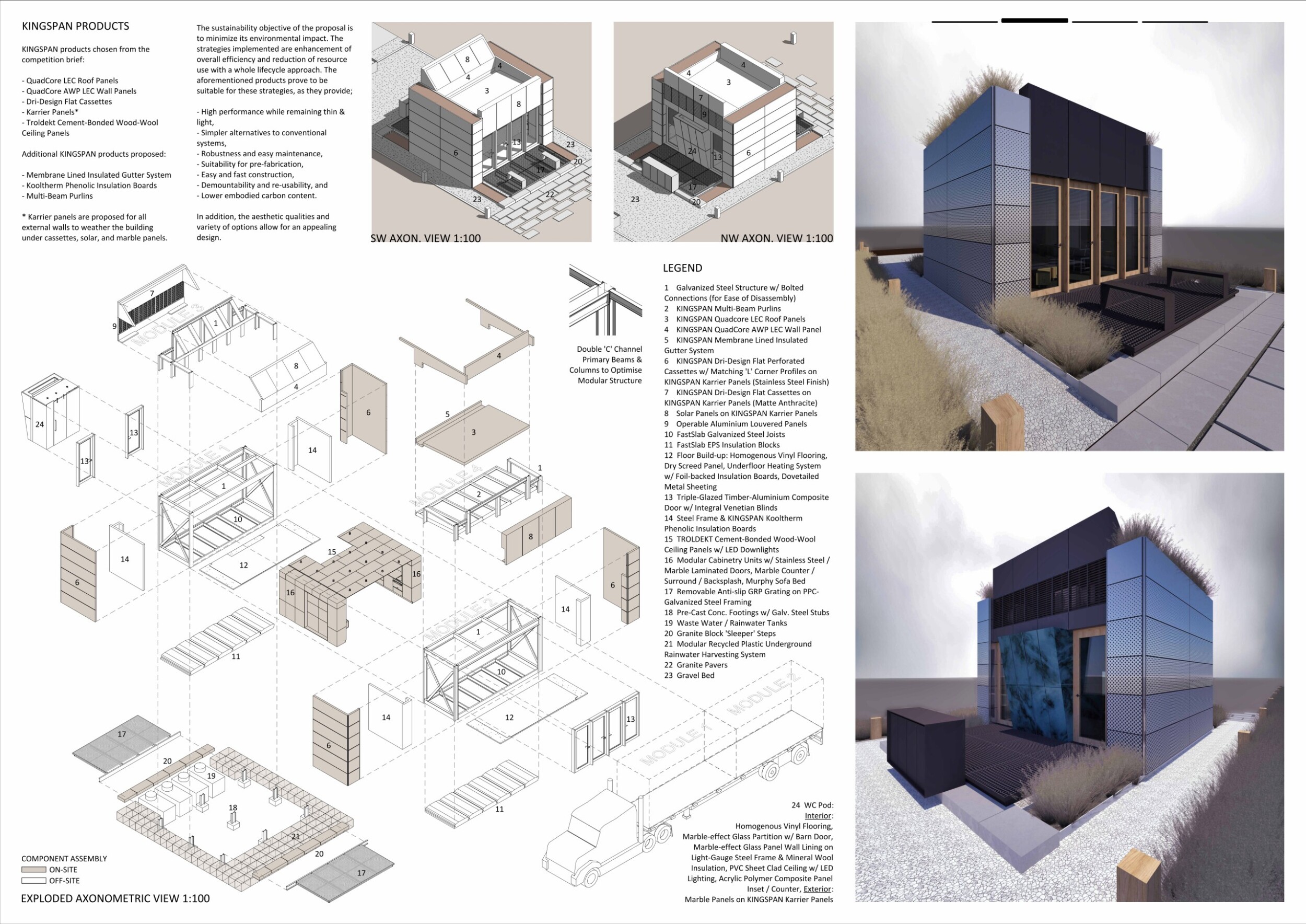 Architecture project // Modular Microhome Crafted with Galvanized Steel ...