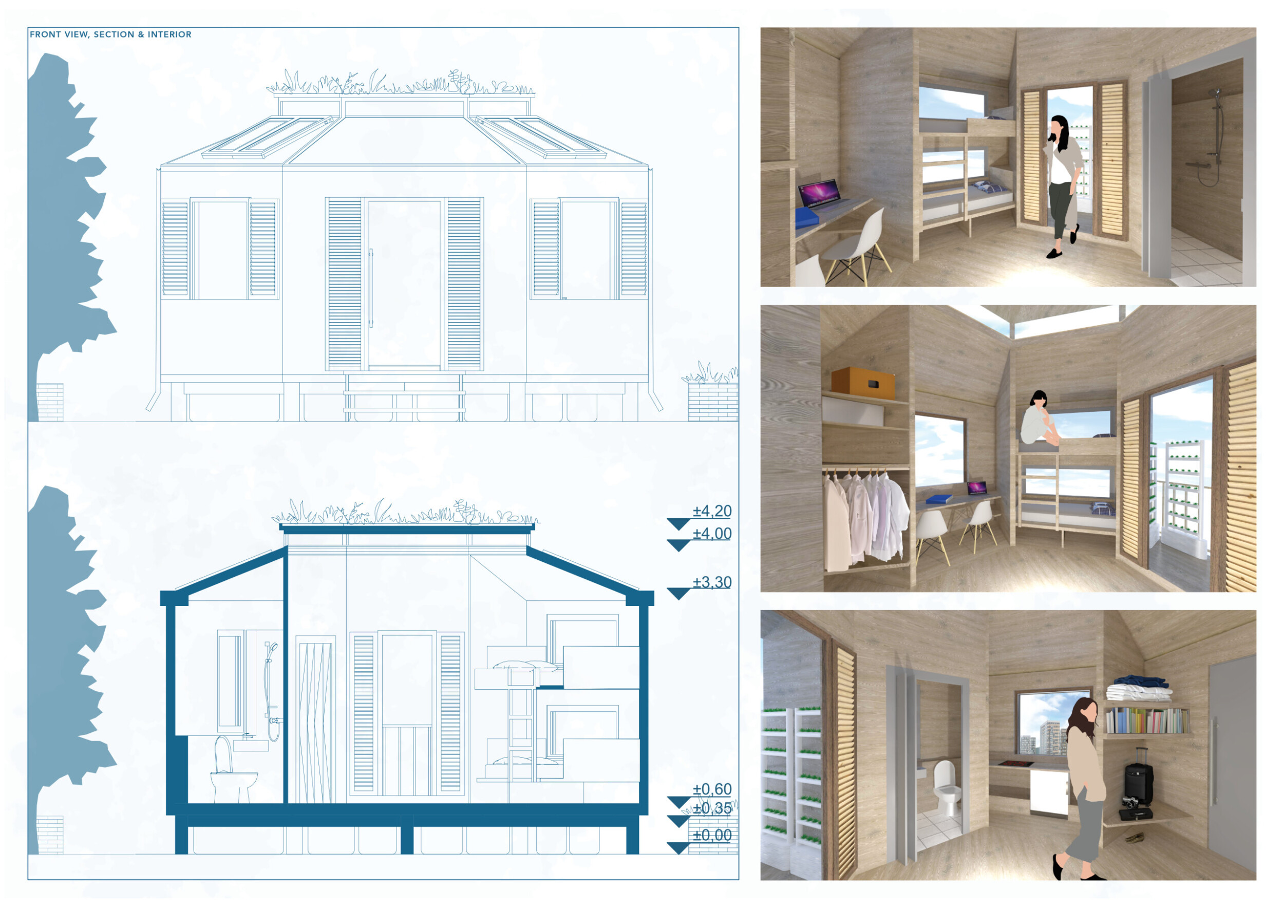Architecture project // Modular Living Spaces Using Hexagonal Woodboard ...