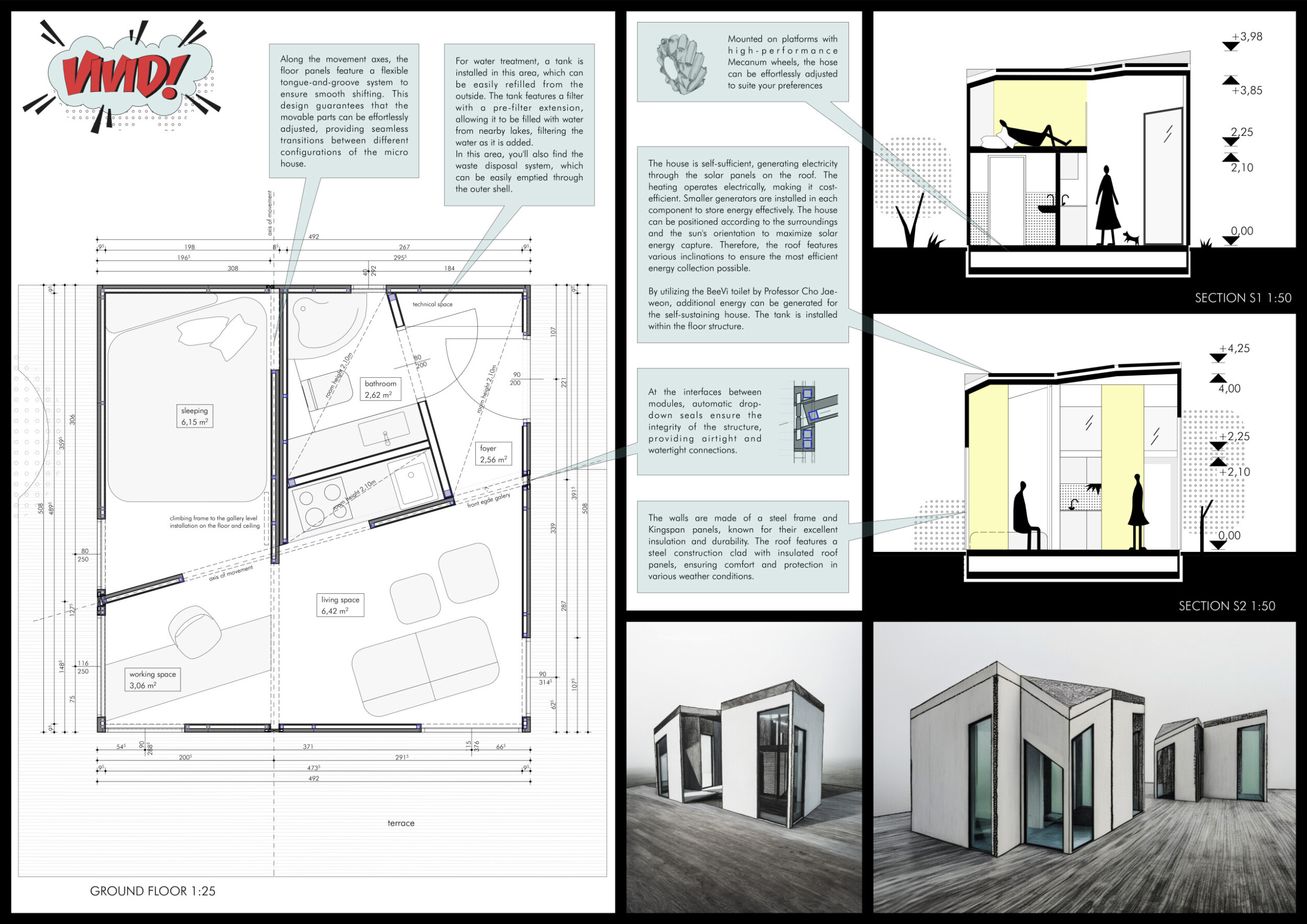Architecture project // Colorful Modular Living with Steel Framing and ...