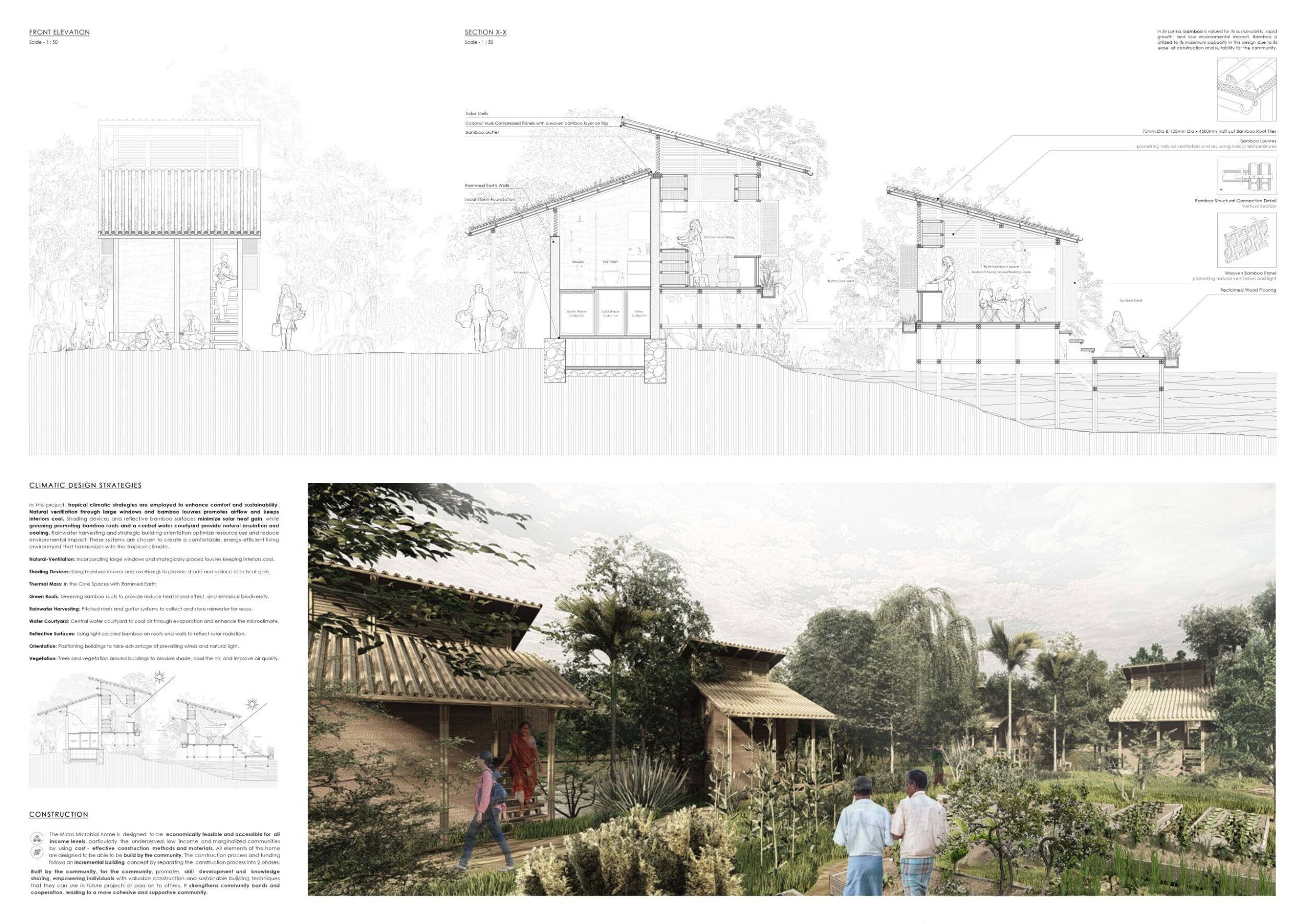Sample Projects Using Local Materials Architecture project // Microbial Energy Solutions Crafted with Bamboo ...