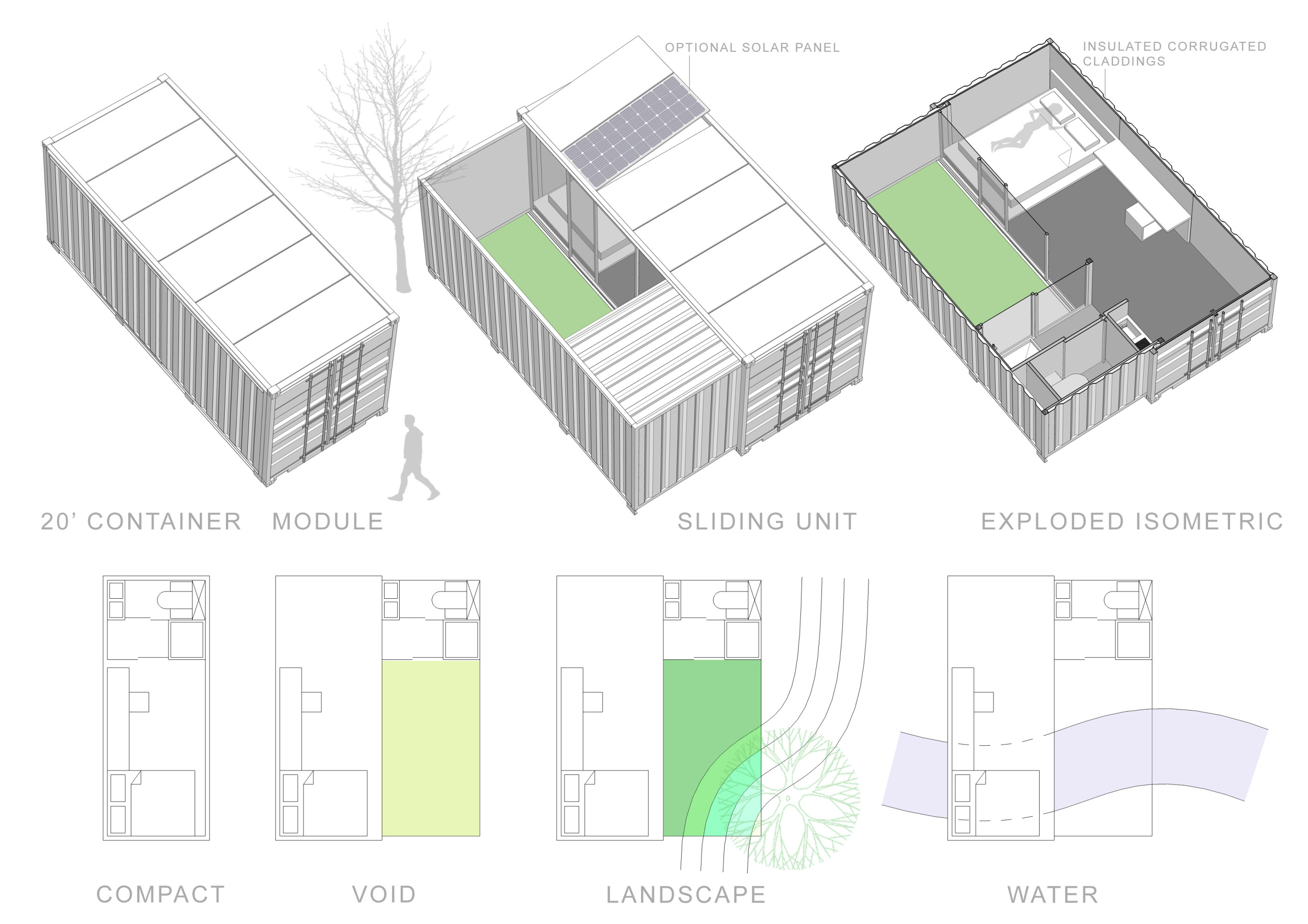 Architecture project // Corrugated Sanctuary Built for Reflection and ...