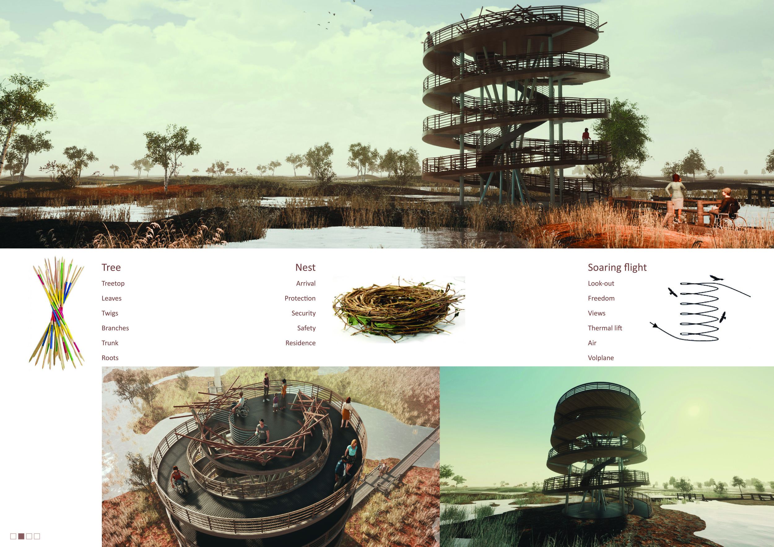 Architecture project // Spiral Ramp Structure Crafted from Local Oak ...