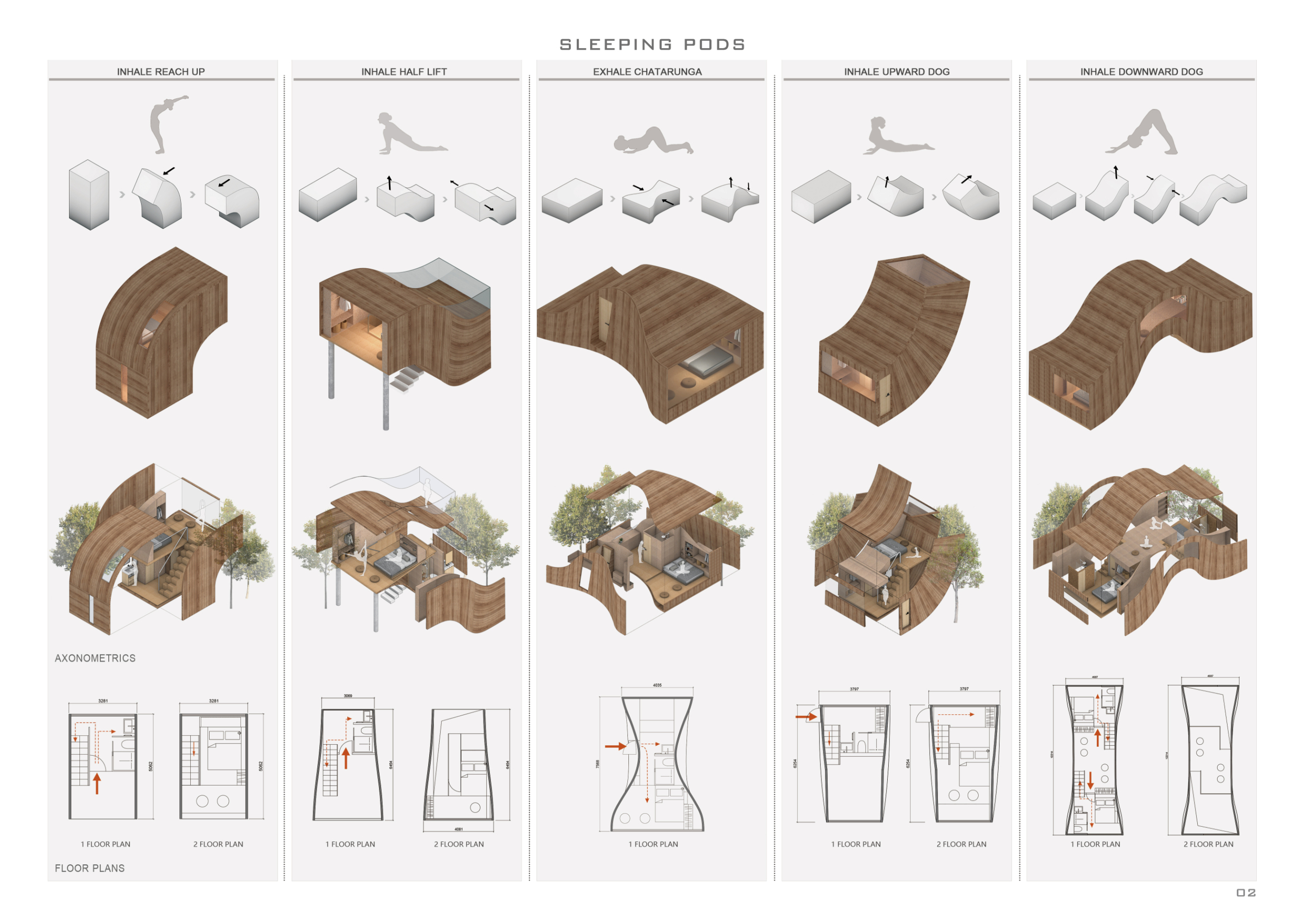 Architecture project // Cork Sleeping Pods Embracing Nature on a ...