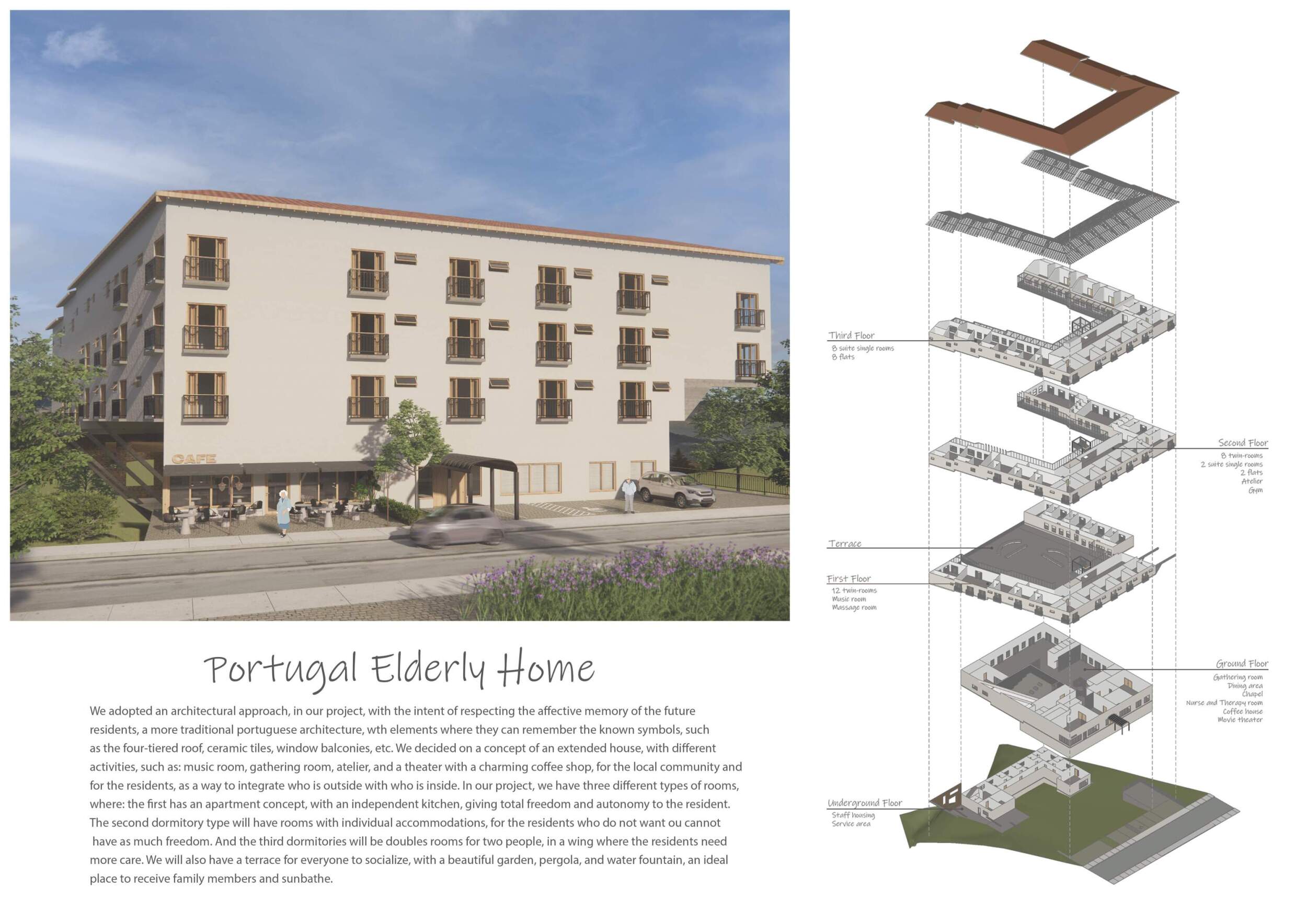 Module Tile Study Architecture Architecture project // Ceramic Tile Roofs and Flexible Living Spaces ...
