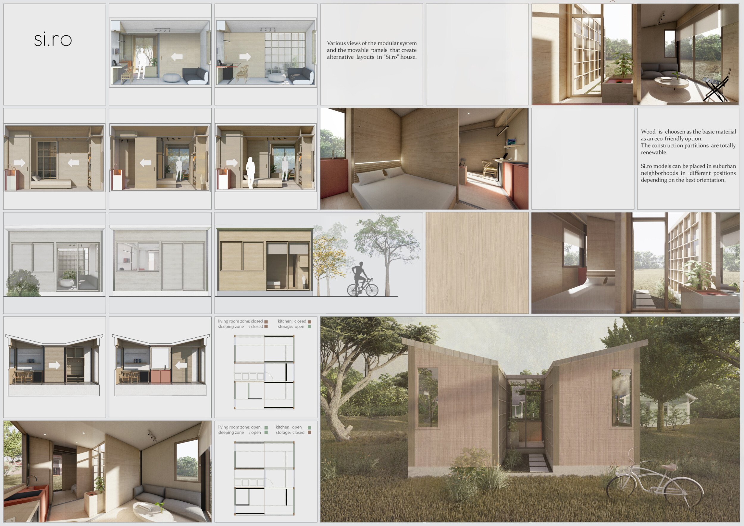 Architecture project // Movable Wooden Panels Enhance Flexibility in ...